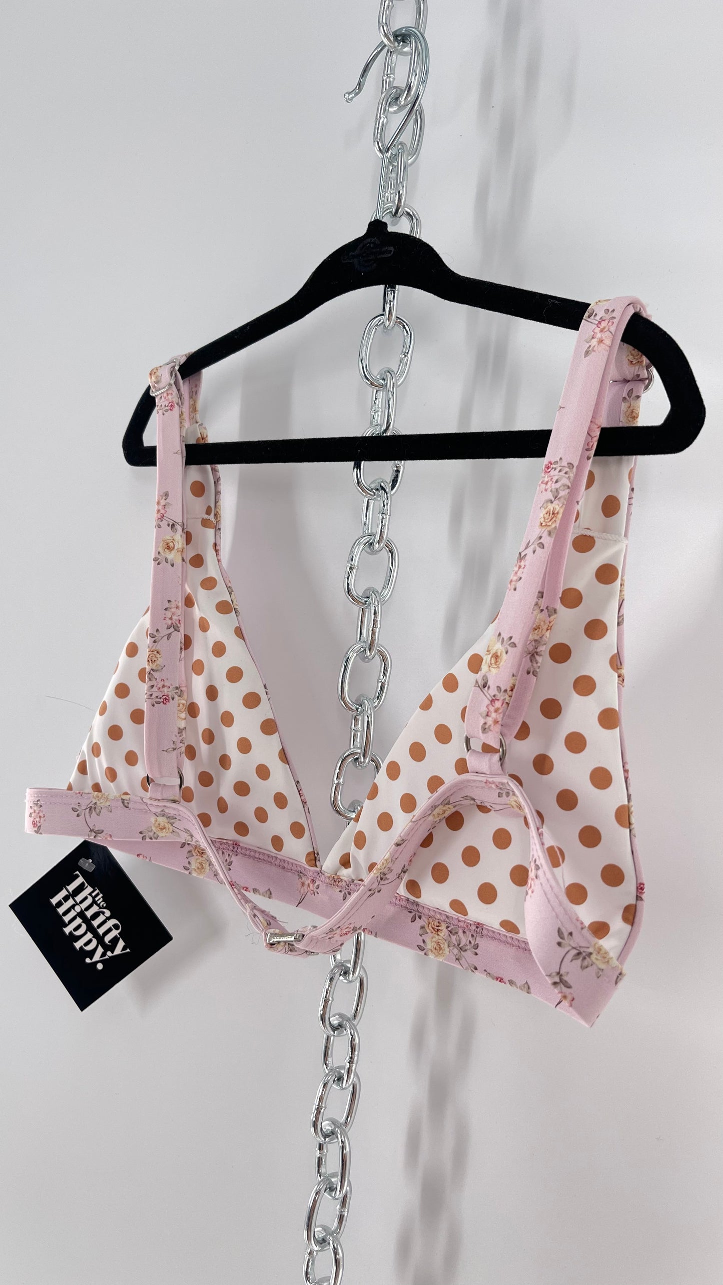 Dippin Daisy’s Blush Dainty Florals Triangle 2Piece Swimsuit (S)