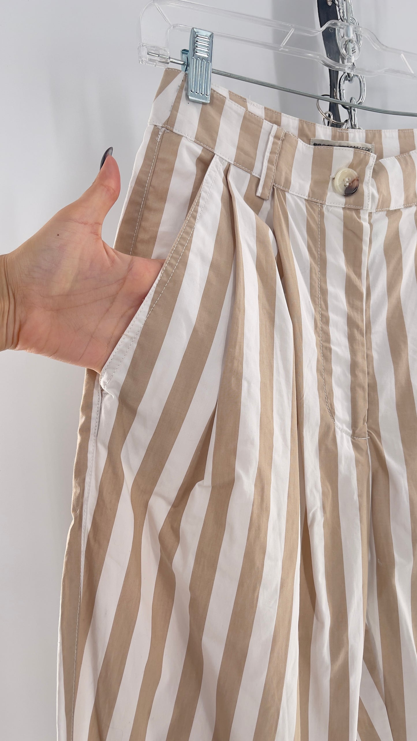 Urban Outfitters Tan/White Striped Trouser (0)