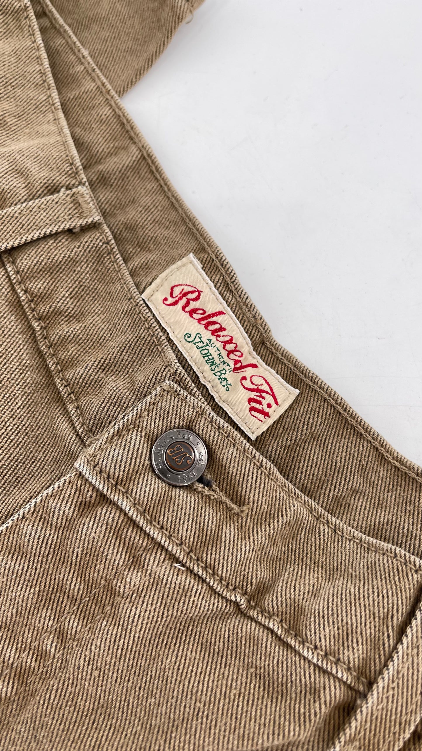 Saint Johns Bay Deadstock Vintage Jeans Brown (Size 16)