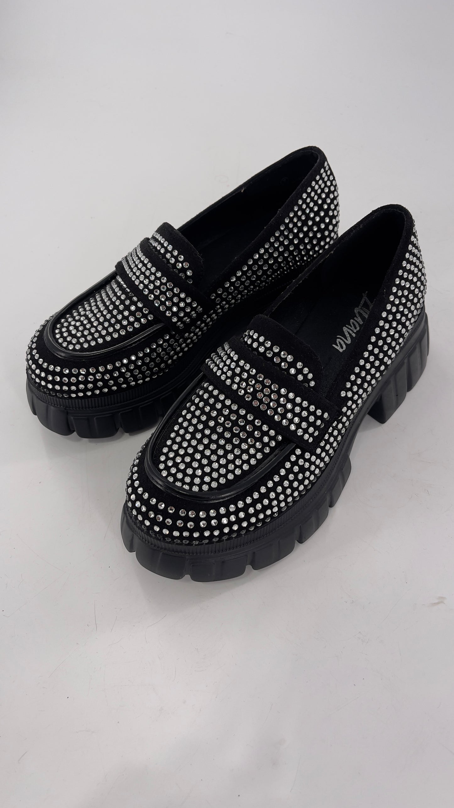 Liliana Bedazzled Rhinestone Platform Oxfords (7)