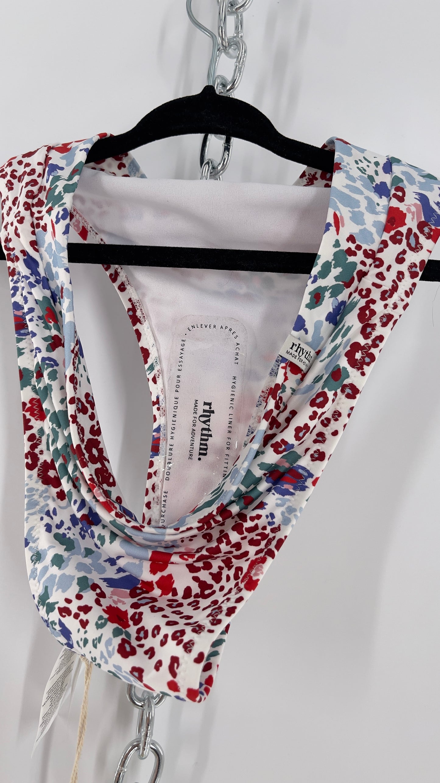 RHYTHM. White Mombasa Xanadu 82% Recycled Bikini Bottom (S)