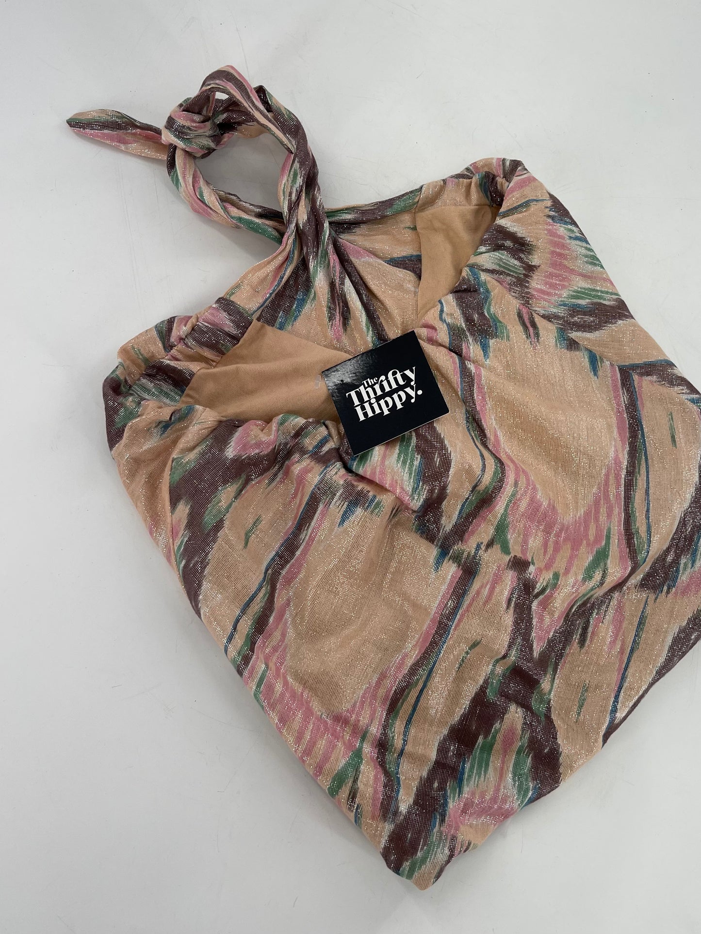 Free People Blush Pink Paint Strokes Halter (Small)