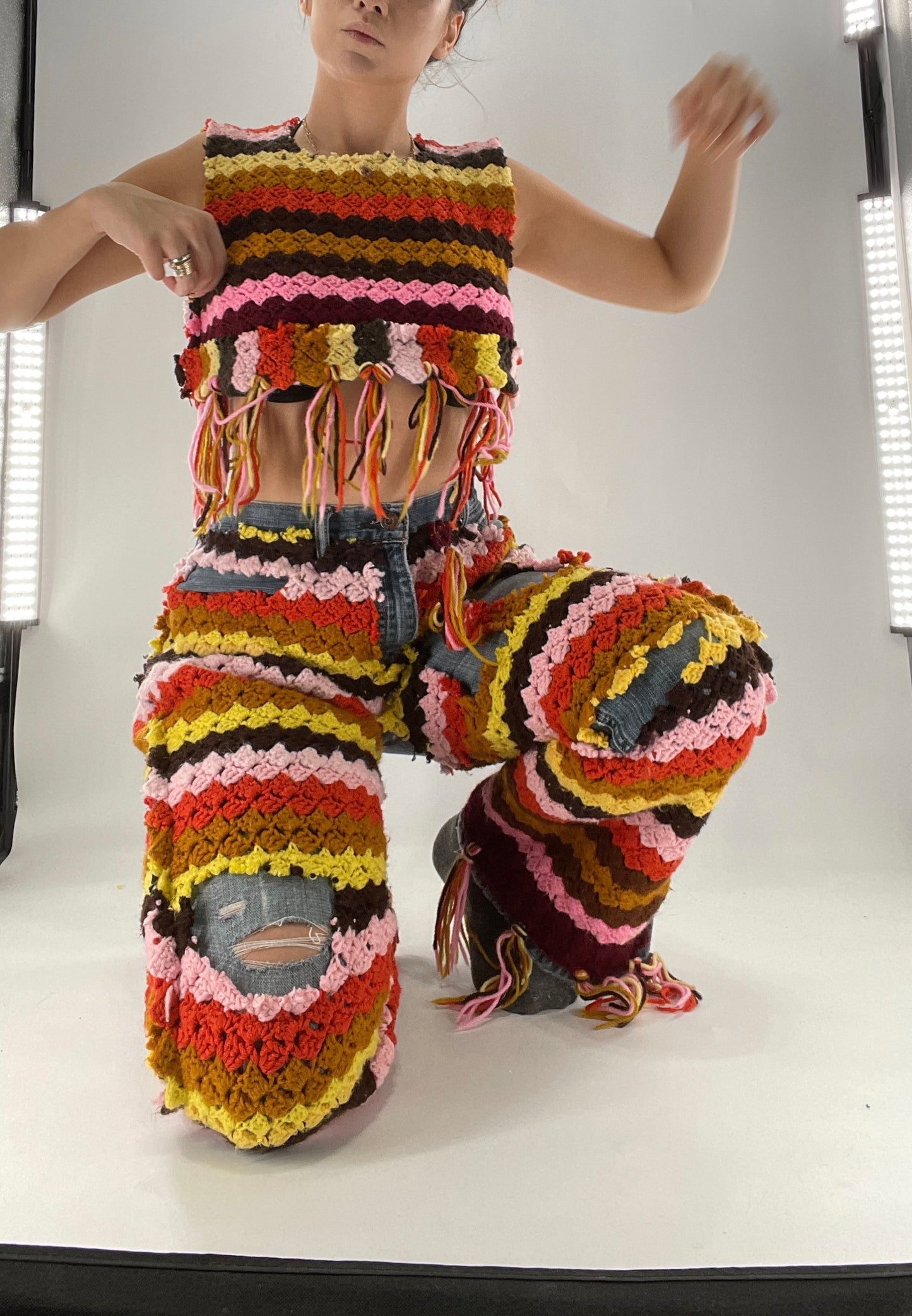 CUSTOM Handmade Raggedy Ann Crochet Levi’s