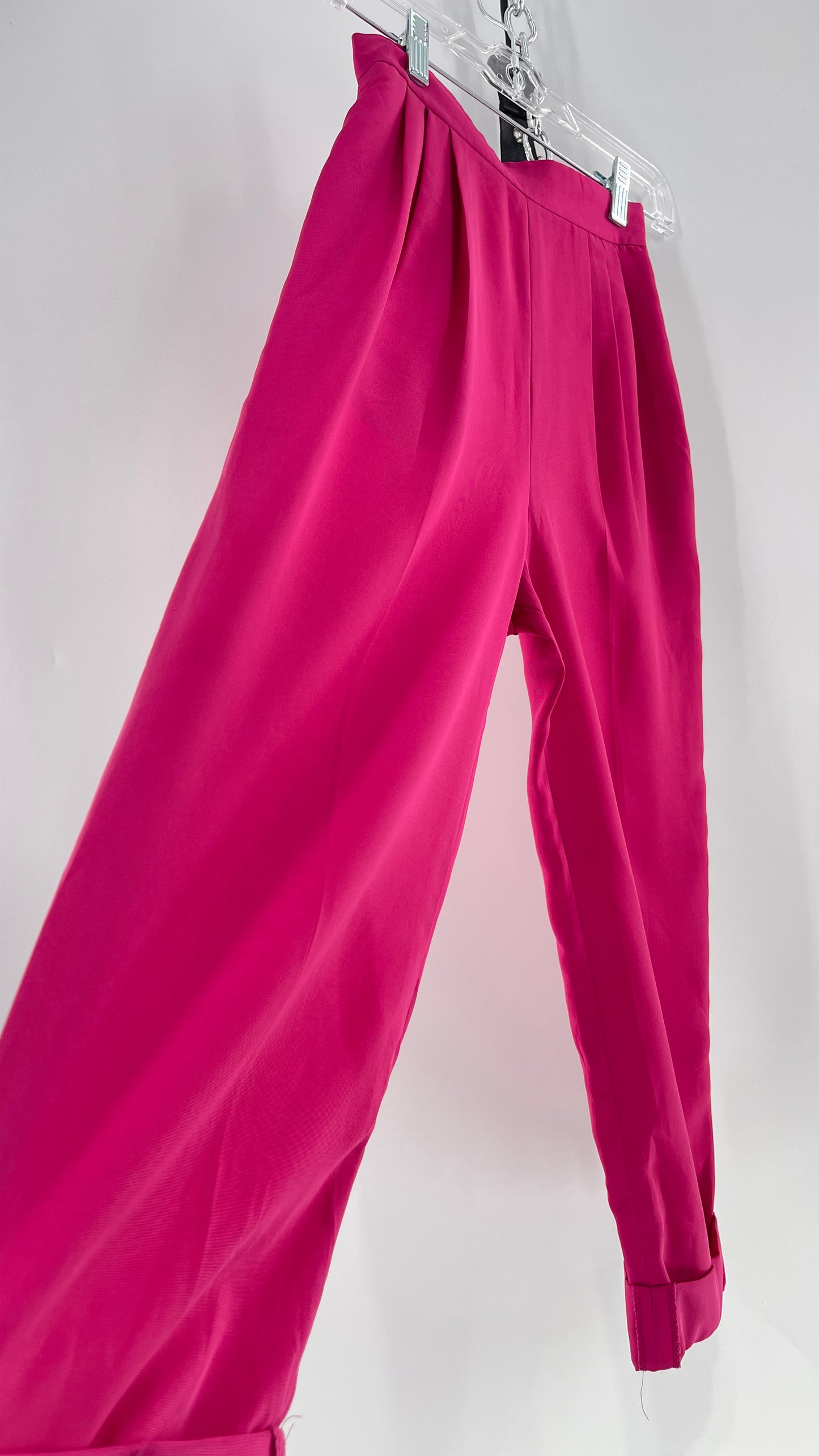 Vintage Fuchsia Silky Trouser (XS/0)