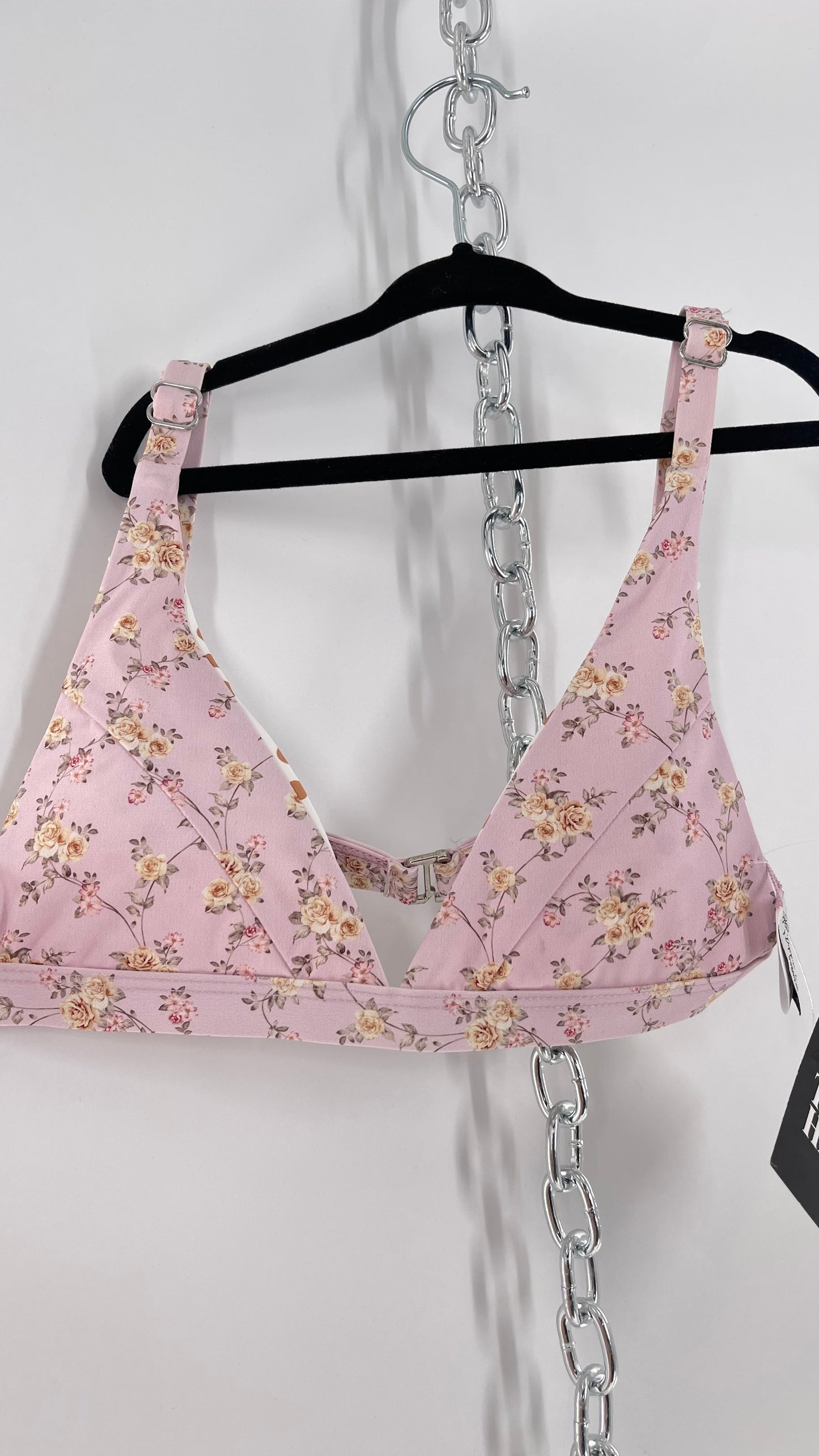 Dippin Daisy’s Blush Dainty Florals Triangle 2Piece Swimsuit (S)