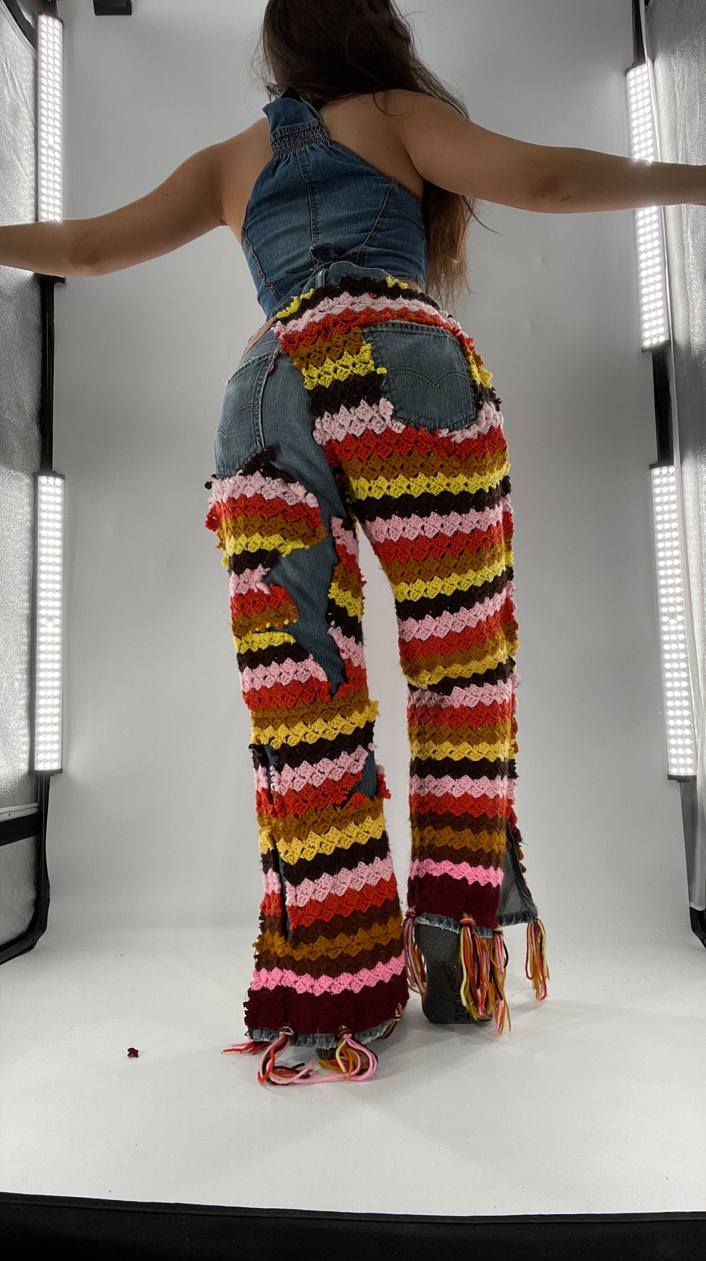 CUSTOM Handmade Raggedy Ann Crochet Levi’s