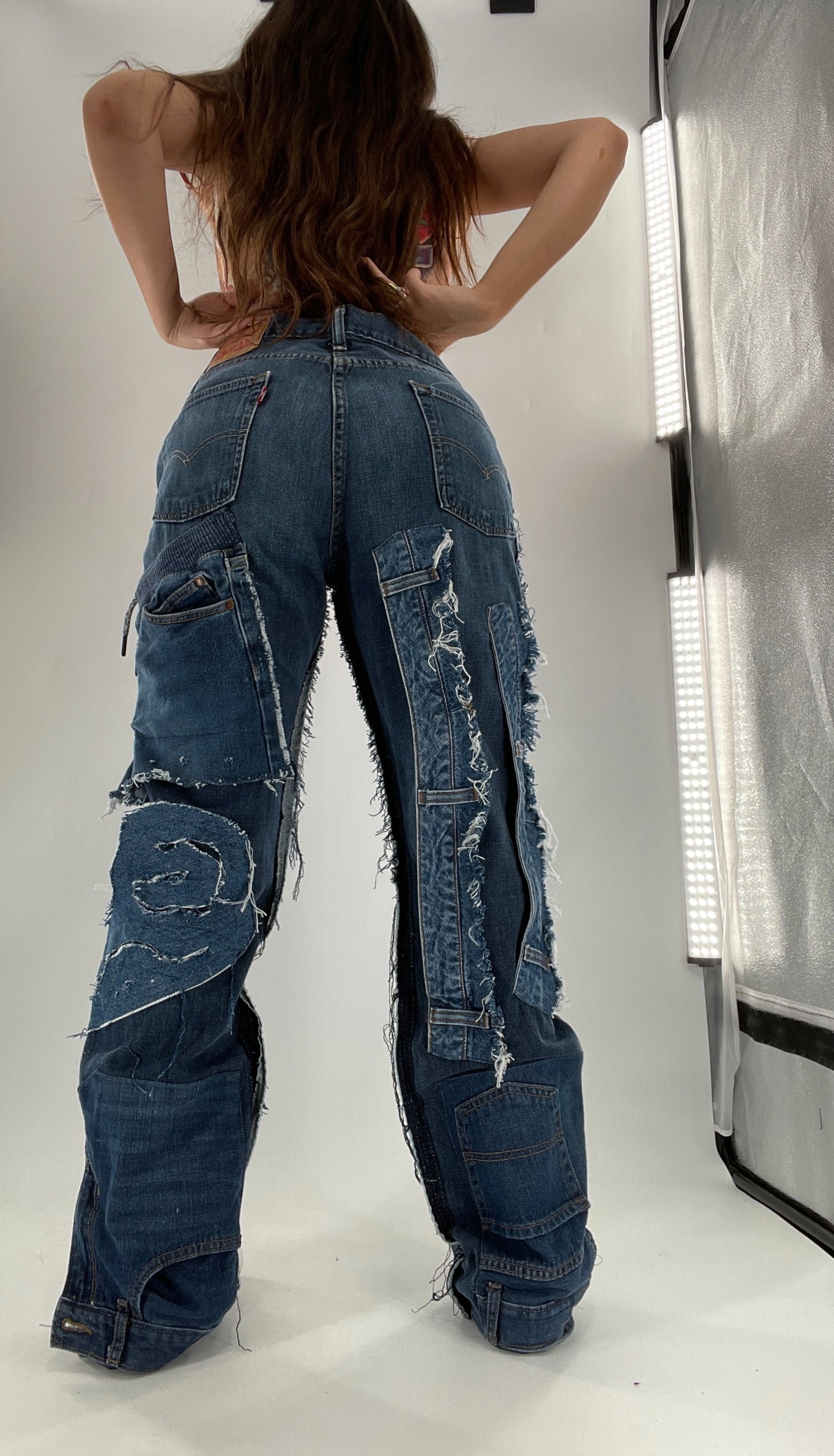 Custom - Handmade Denim Patchwork Reworked (32x32)