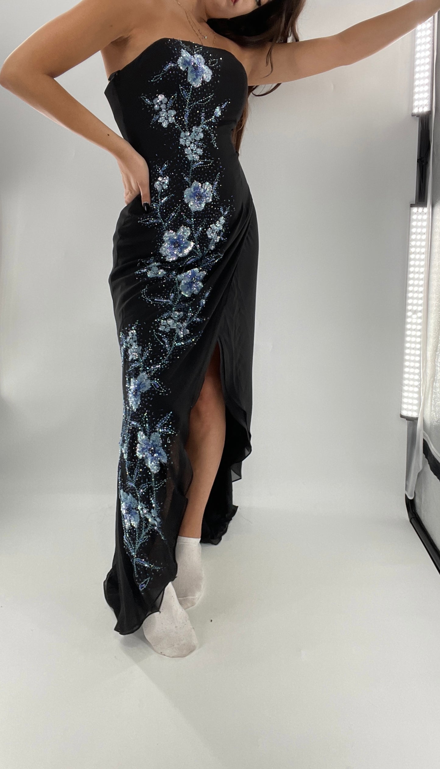 Vintage 1990s Marina Brester Beaded, Embroidered Floor Length (2)