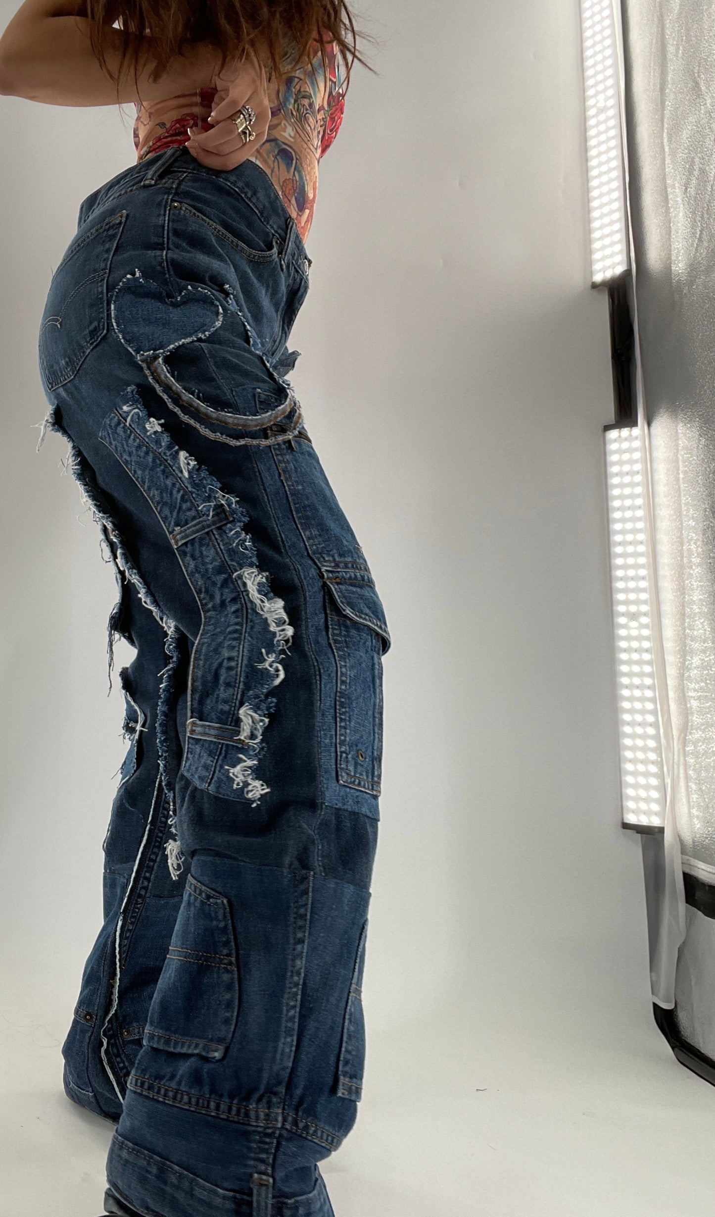 Custom - Handmade Denim Patchwork Reworked (32x32)
