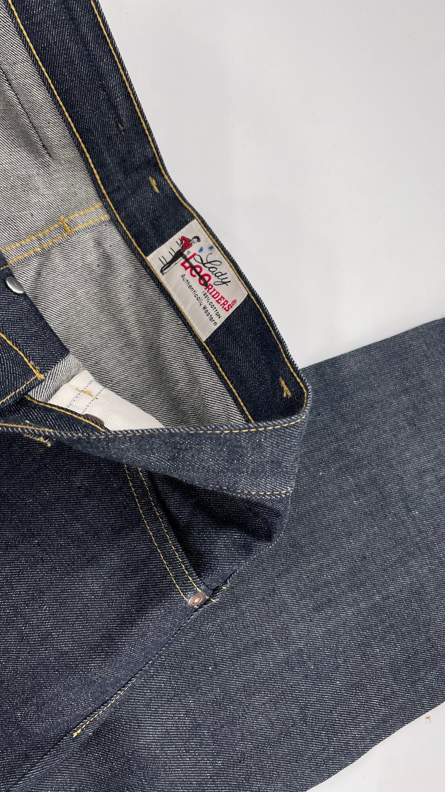 Deadstock Vintage Free People Lady Lee Riders Dark Wash Jeans (Size 28)