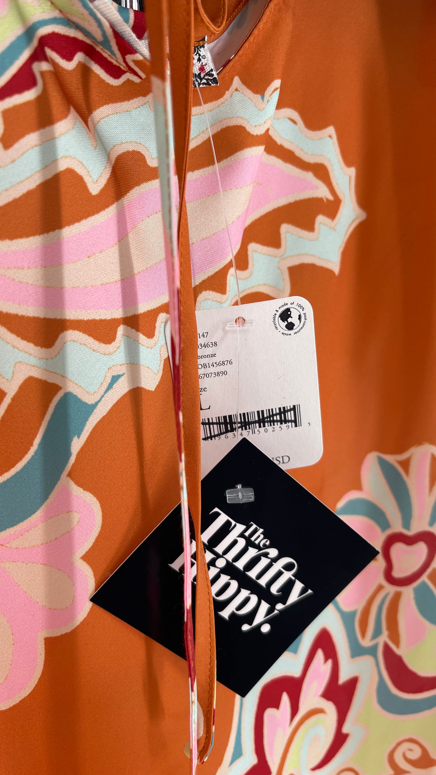 Intimately Free People Funky Patterned Slip Mini Dress (Large)