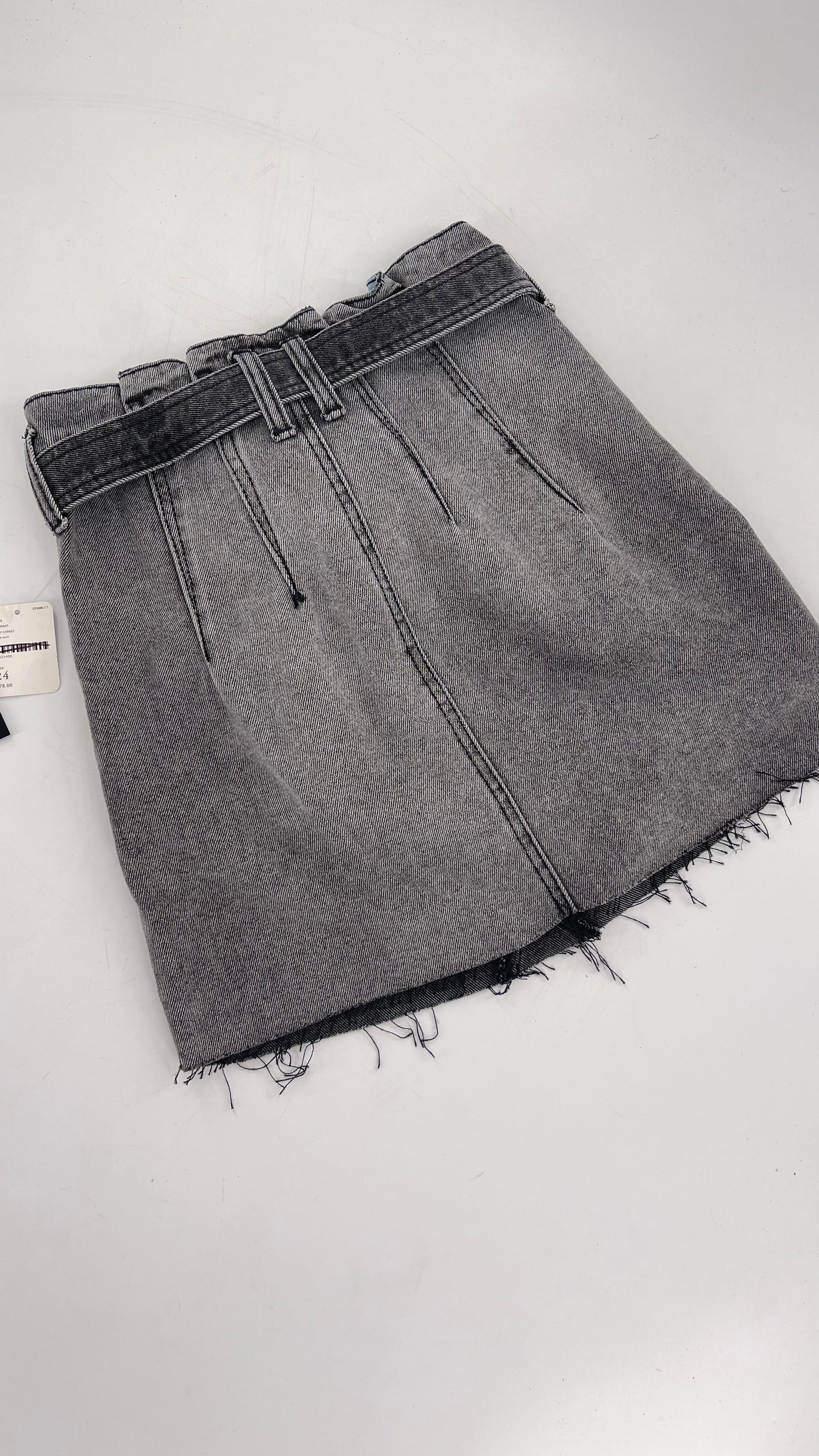 Free People Charcoal Denim Skirt (24)