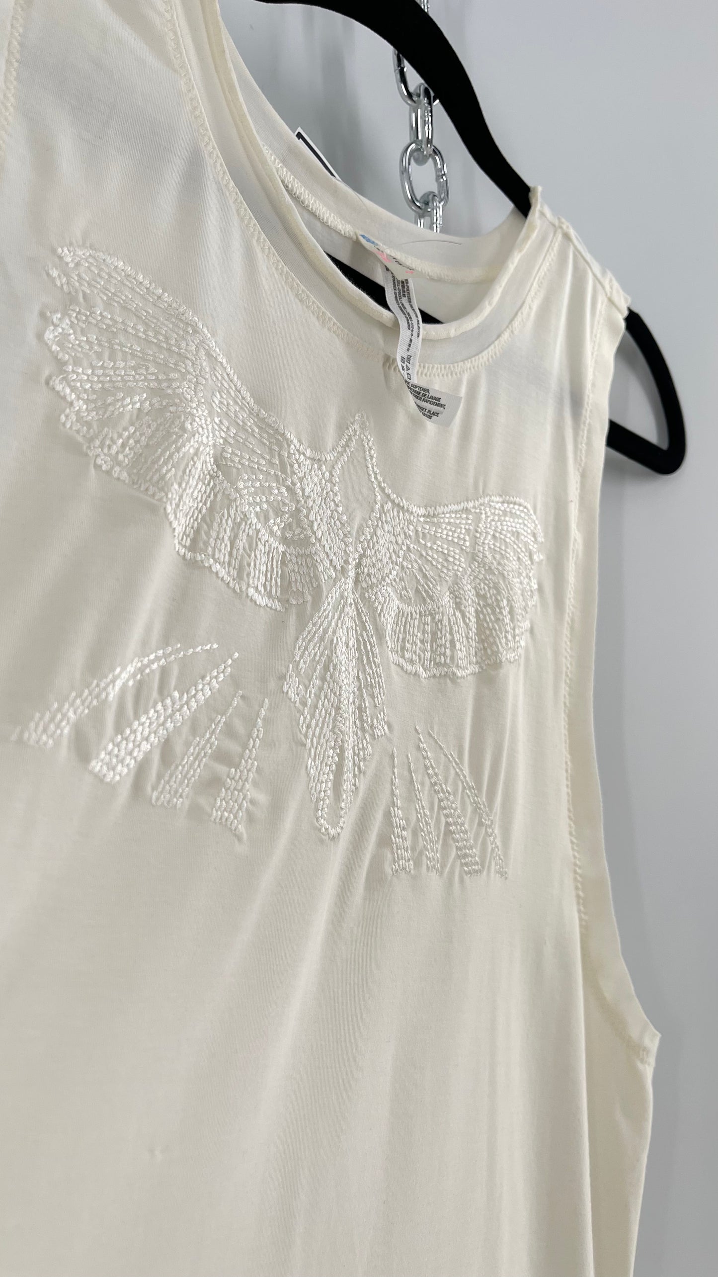 Free People Embroidered Pheonix Tank (Small)
