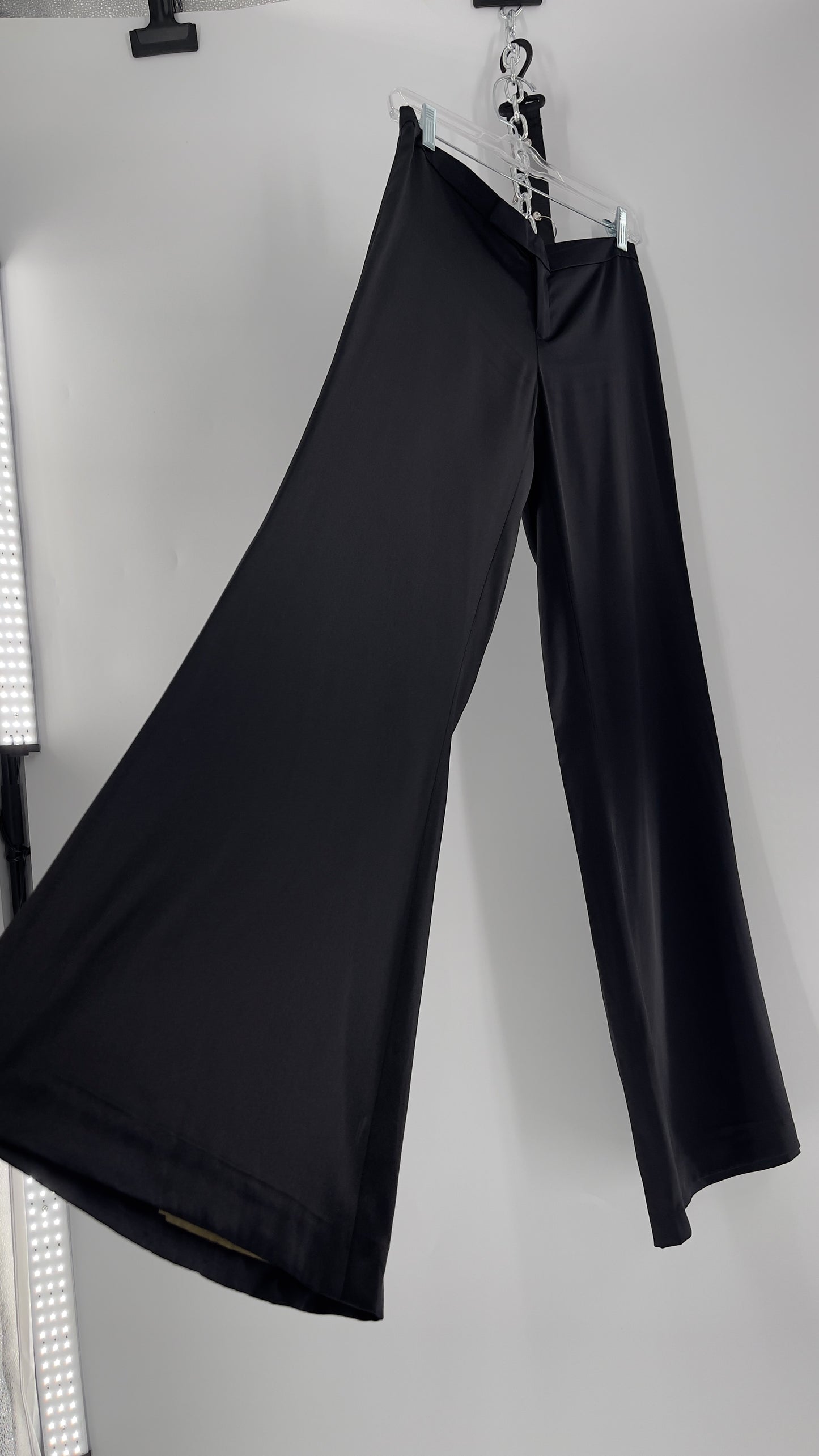 Vintage Vivienne Tam 100% Silk Low Rise Wide Legs (4)