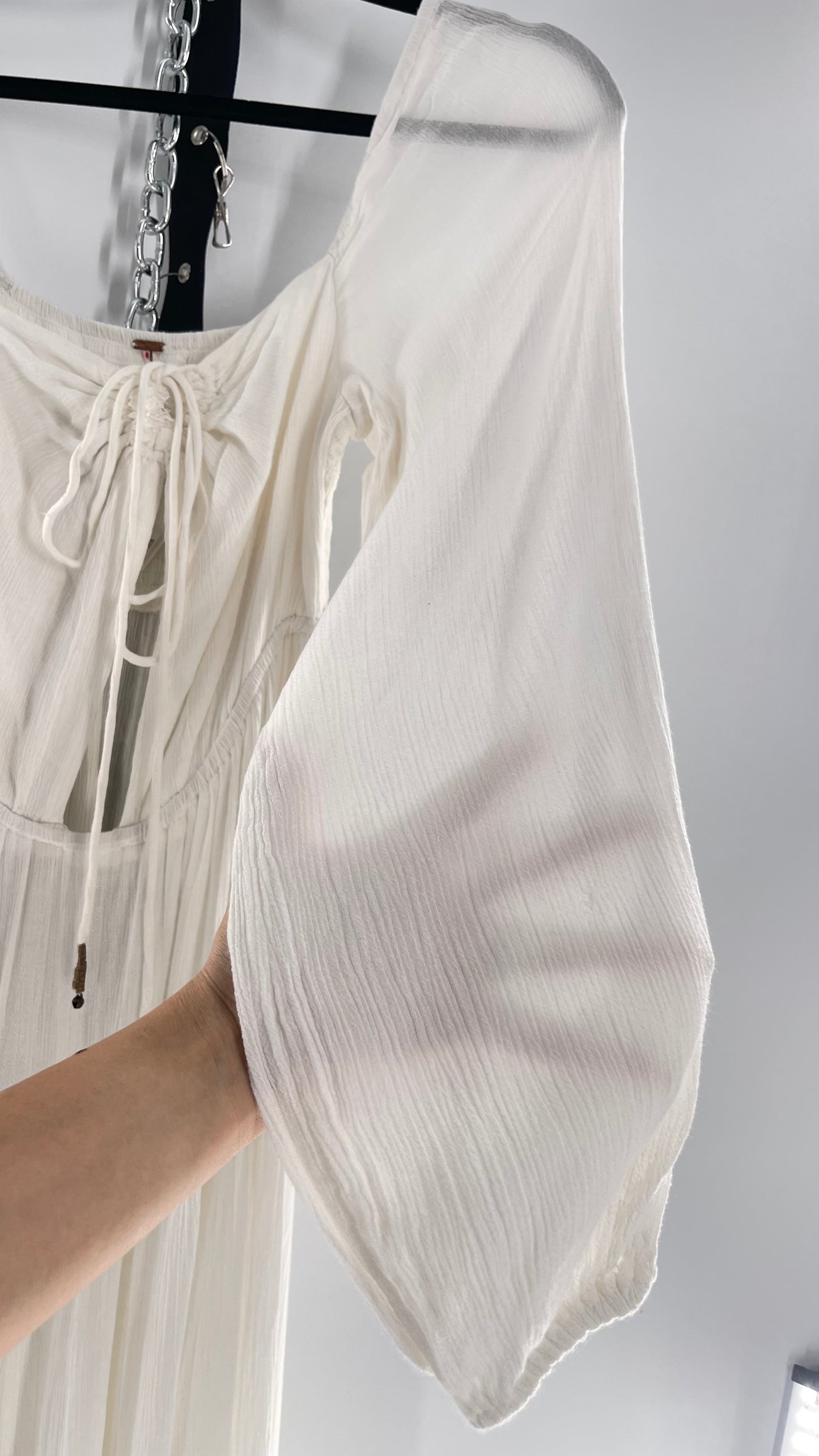 Free People Endless Summer After Dusk White Maxi (Small)
