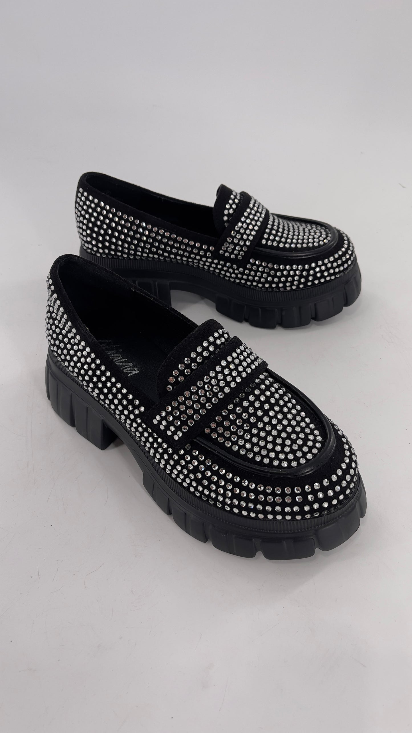 Liliana Bedazzled Rhinestone Platform Oxfords (7)
