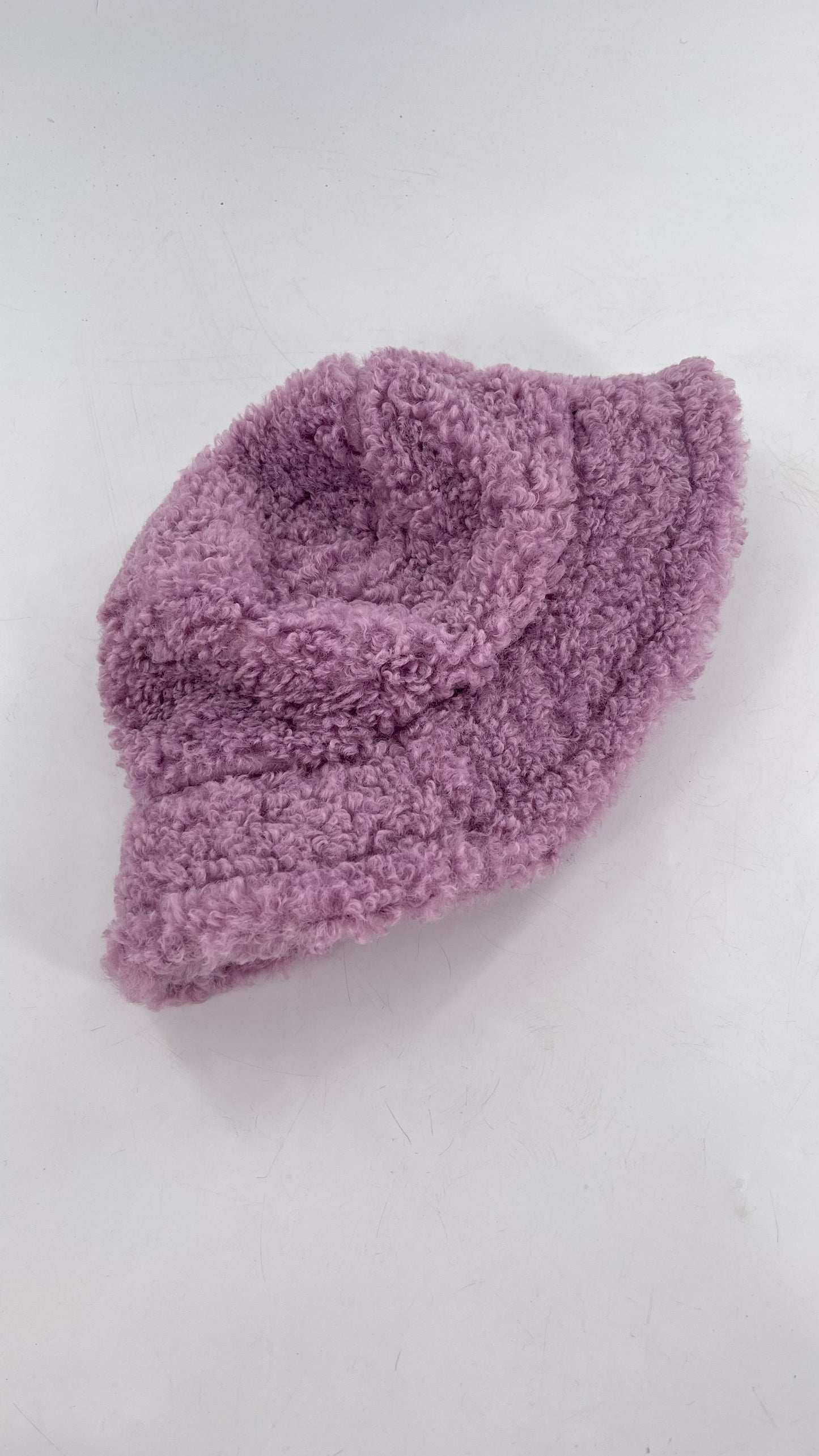 Urban Outfitters Lilac Fuzzy Bucket Hat