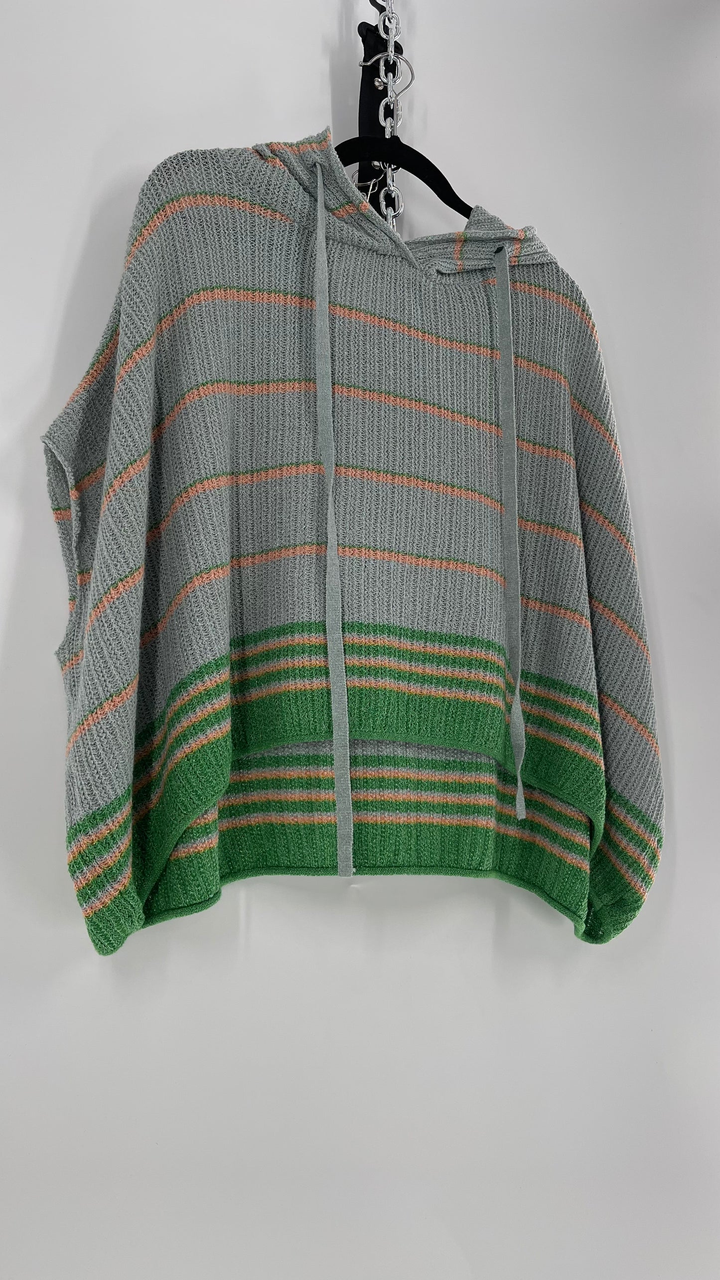 Free People Hooded Knit Short Sleeve (XS)