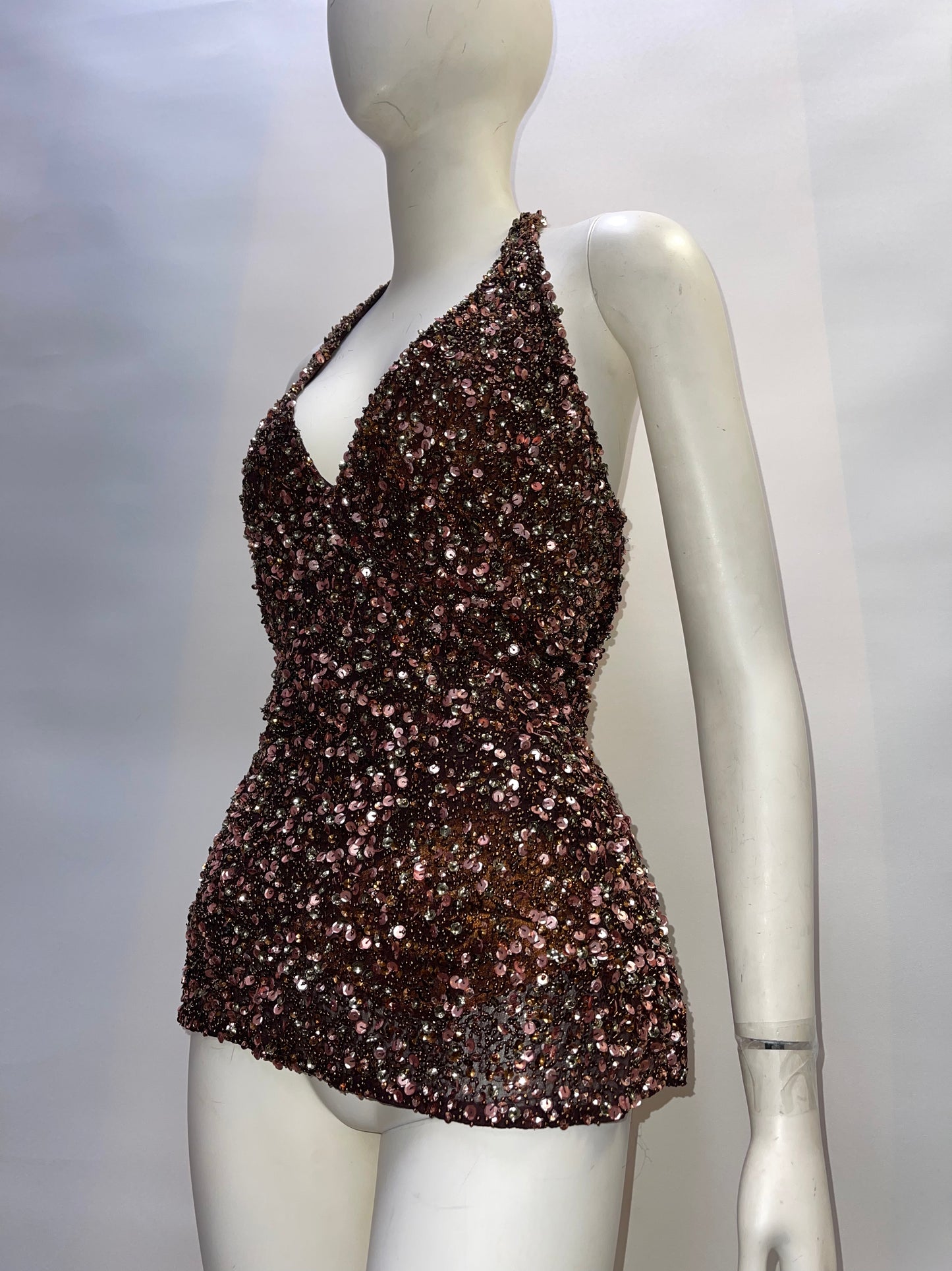 Vintage SCALA Beaded Halter (12)