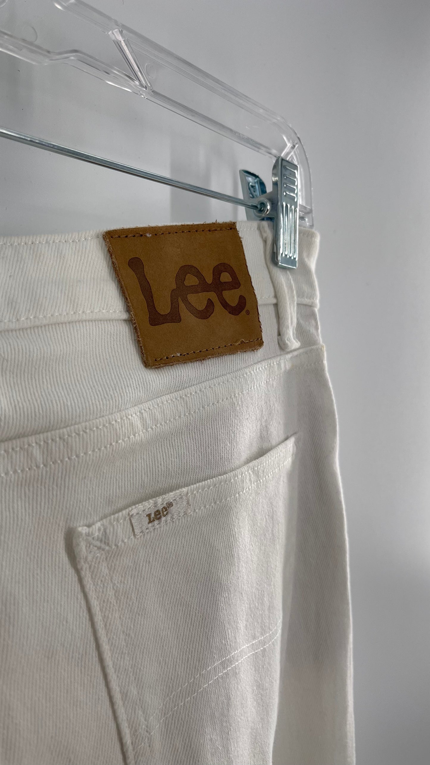 Free People X Lee White Denim Vintage Modern Flares (31)