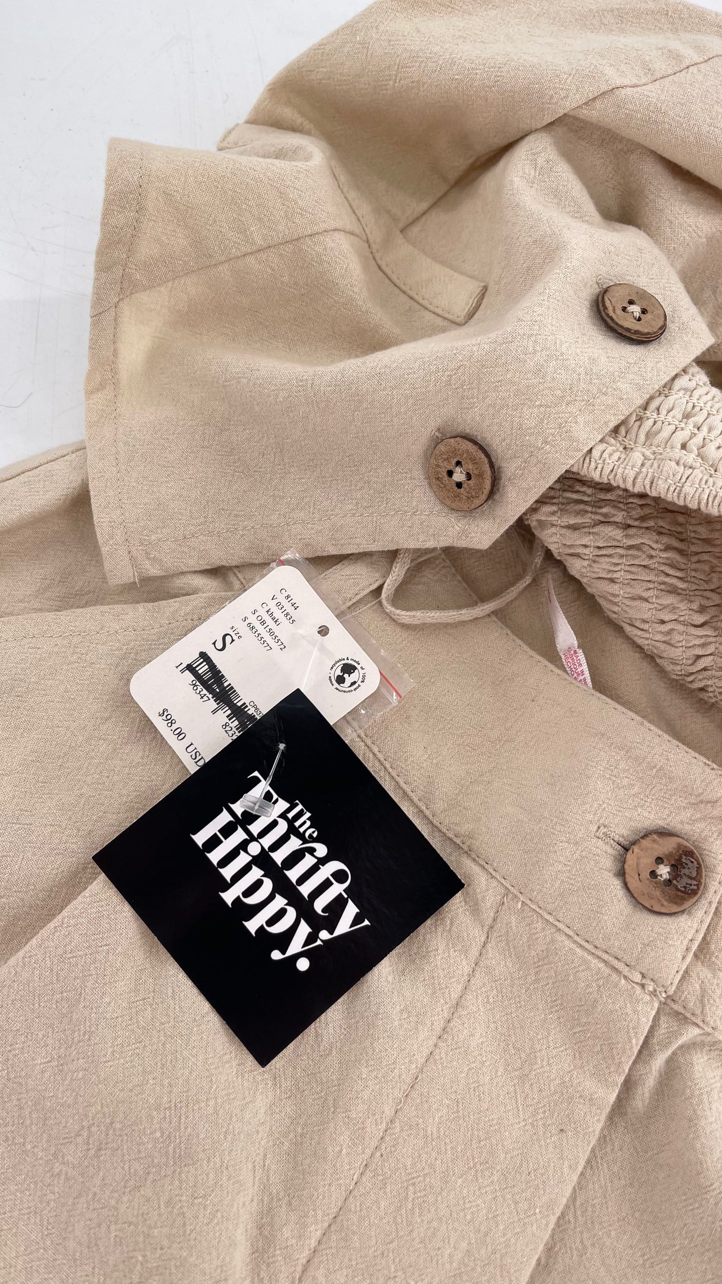 Intimately Free People Beige Vest and Shorts Set (Small)