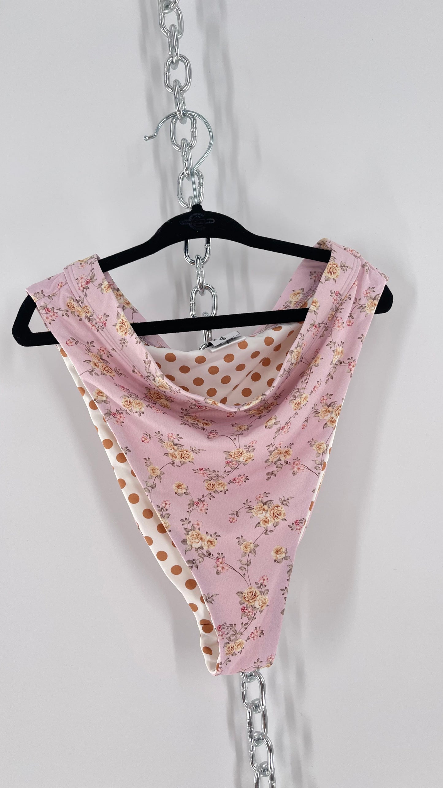 Dippin Daisy’s Blush Dainty Florals Triangle 2Piece Swimsuit (S)