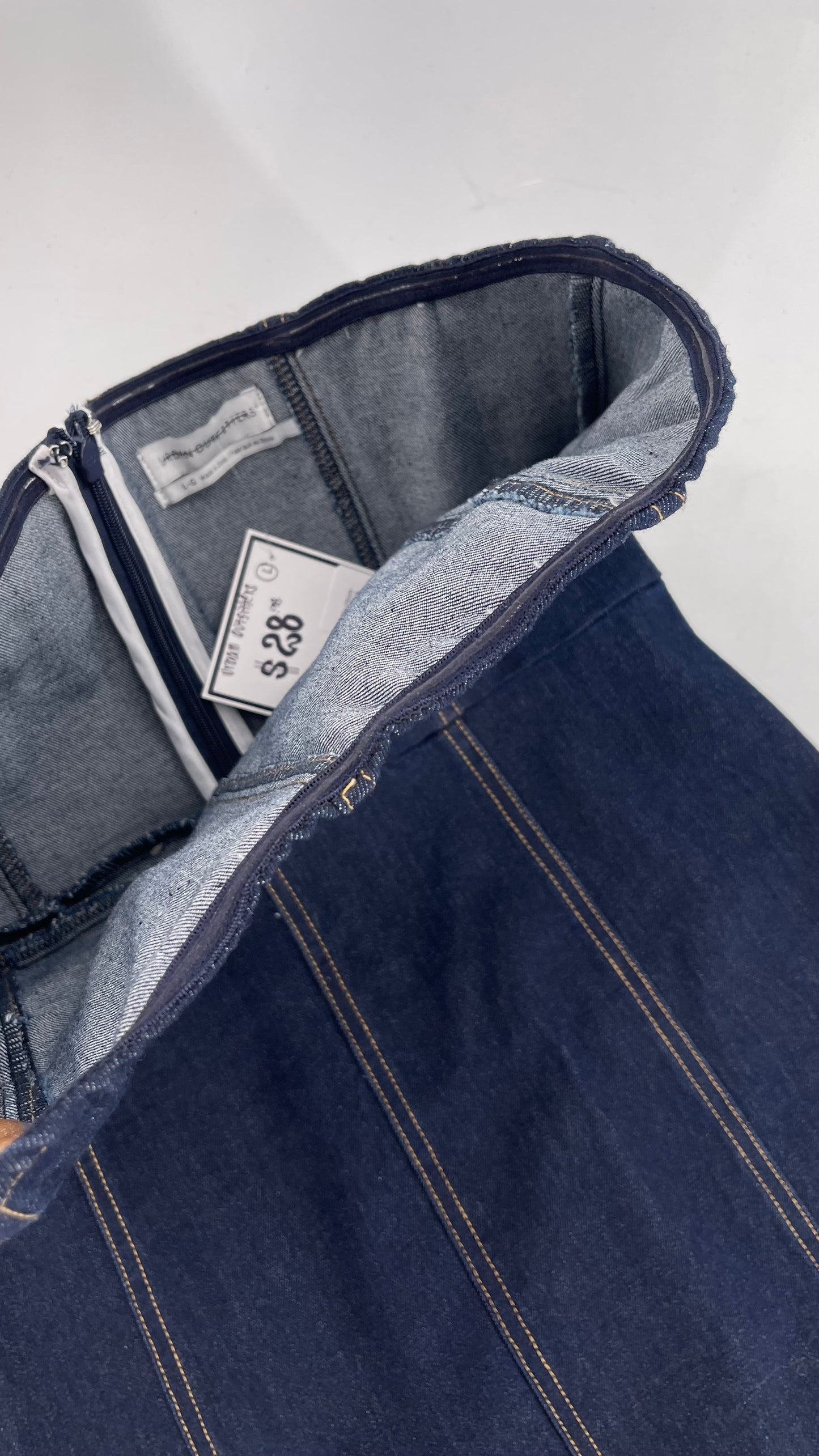 Urban Outfitters Dark Denim Tube Dress (Large)