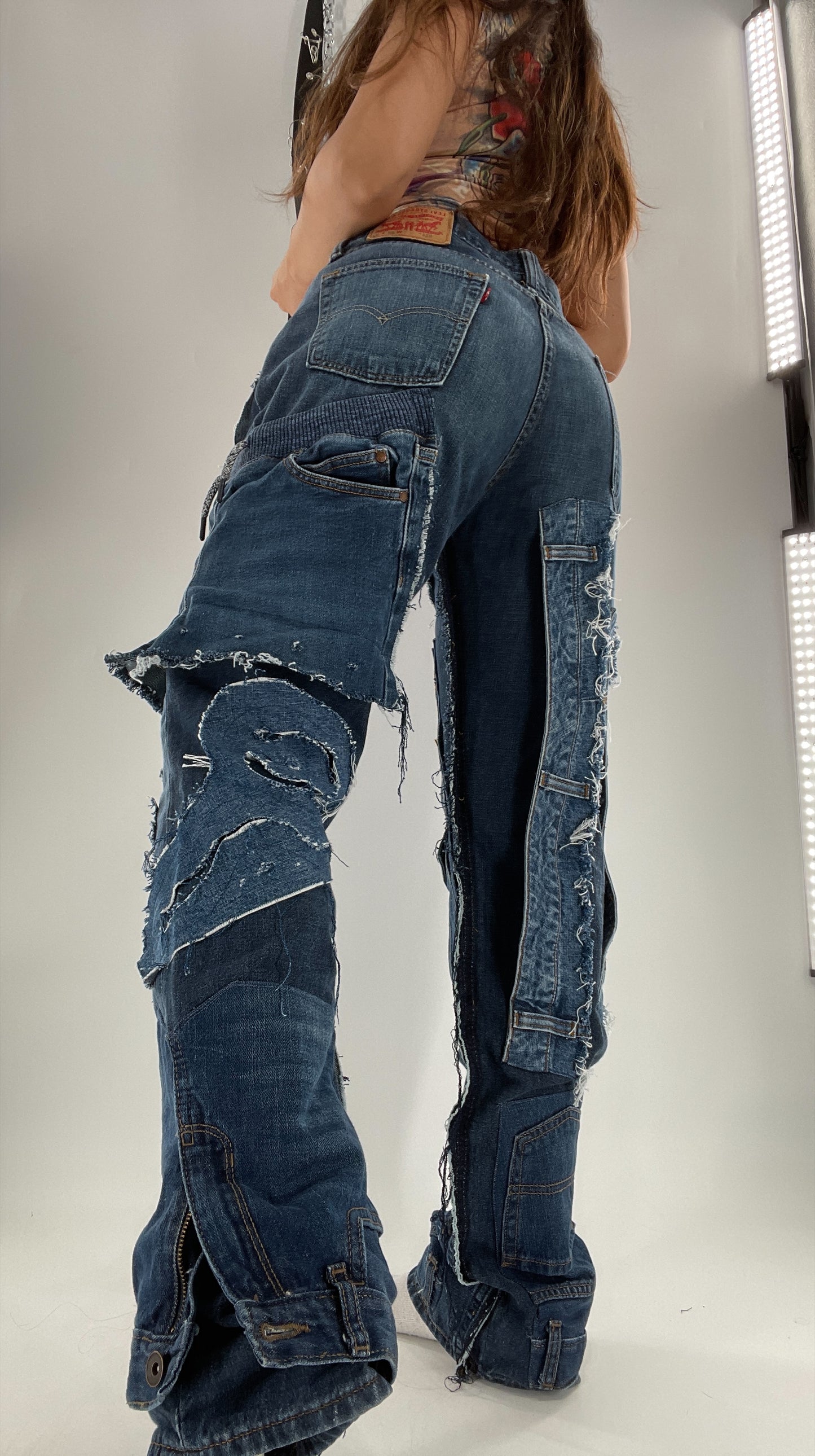 Custom - Handmade Denim Patchwork Reworked (32x32)