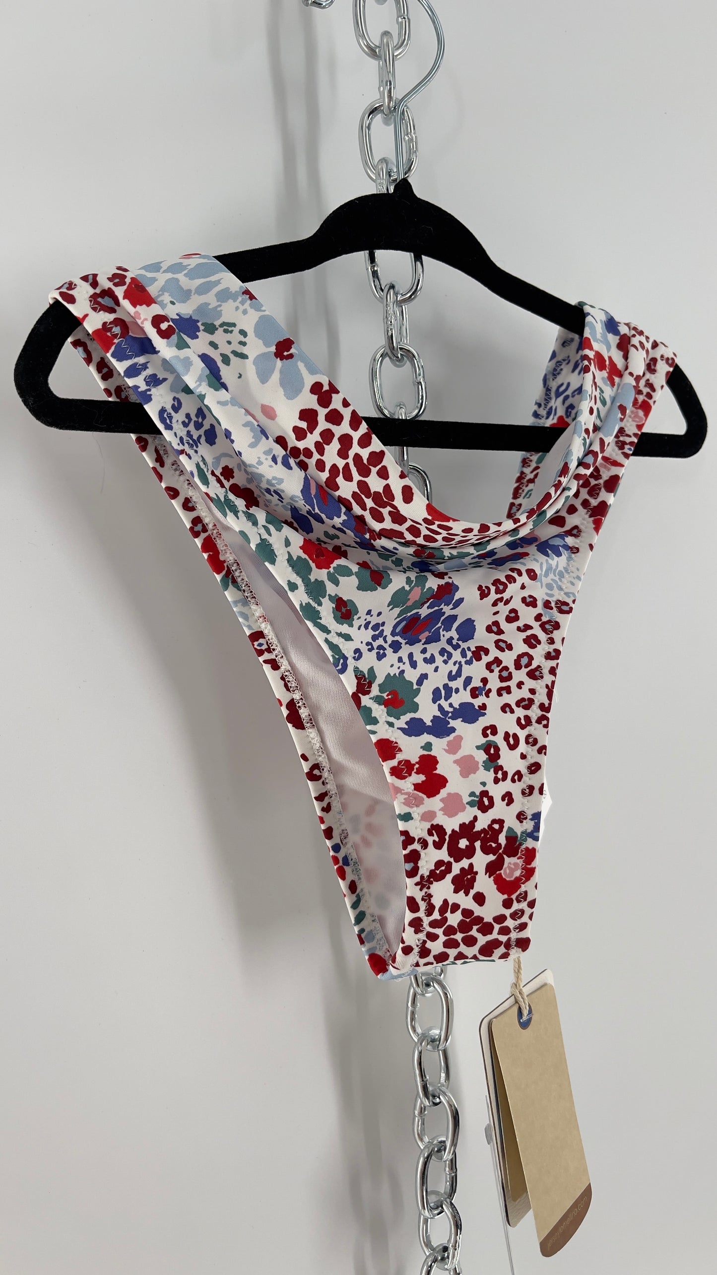 RHYTHM. White Mombasa Xanadu 82% Recycled Bikini Bottom (S)