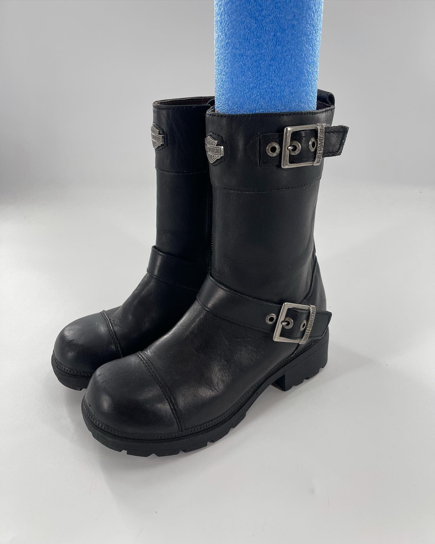 Vintage Harley Davidson Moto Boot (6.5)