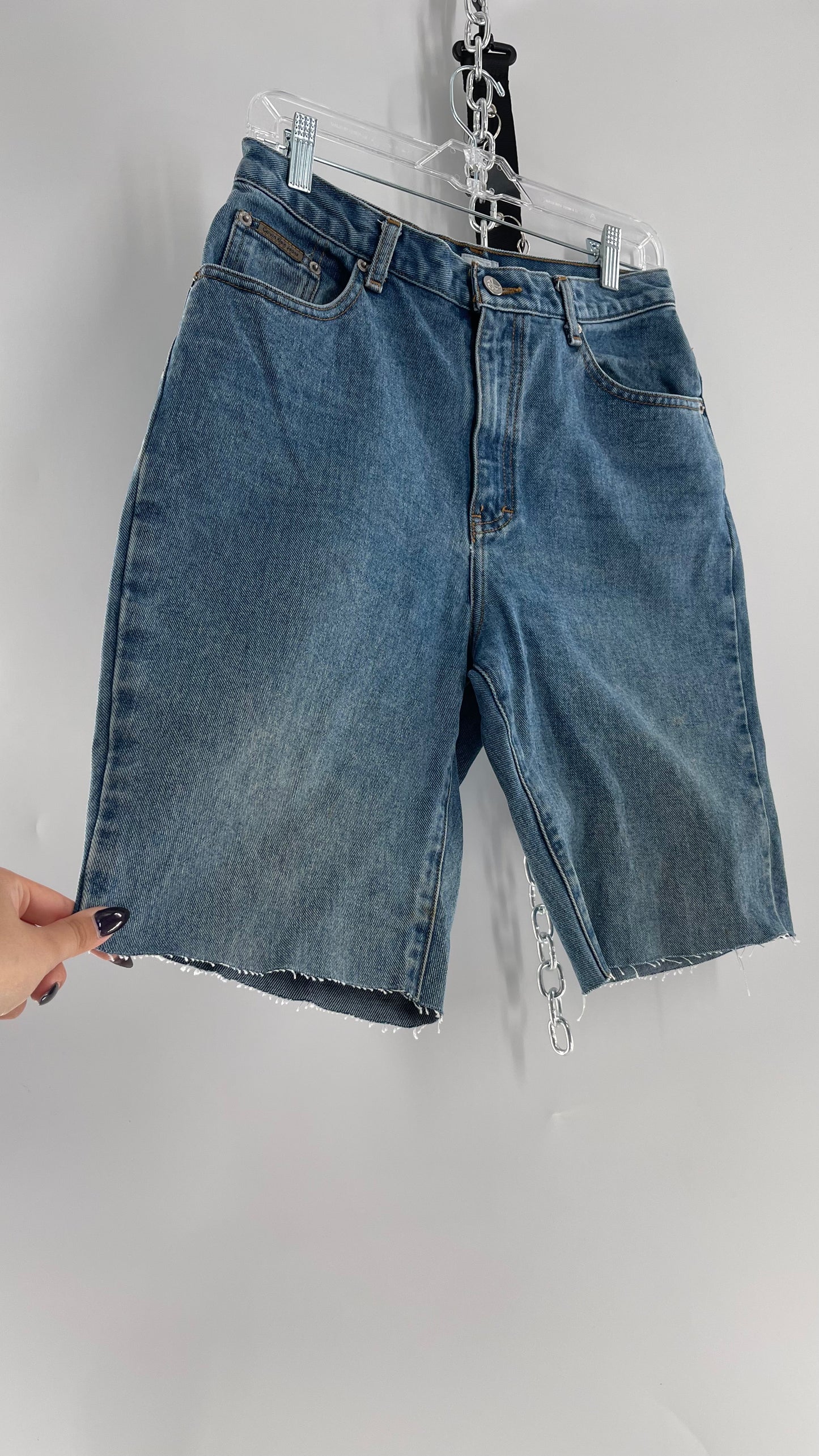 Vintage Calvin Klein Medium Wash Denim Bermudas (32/10)