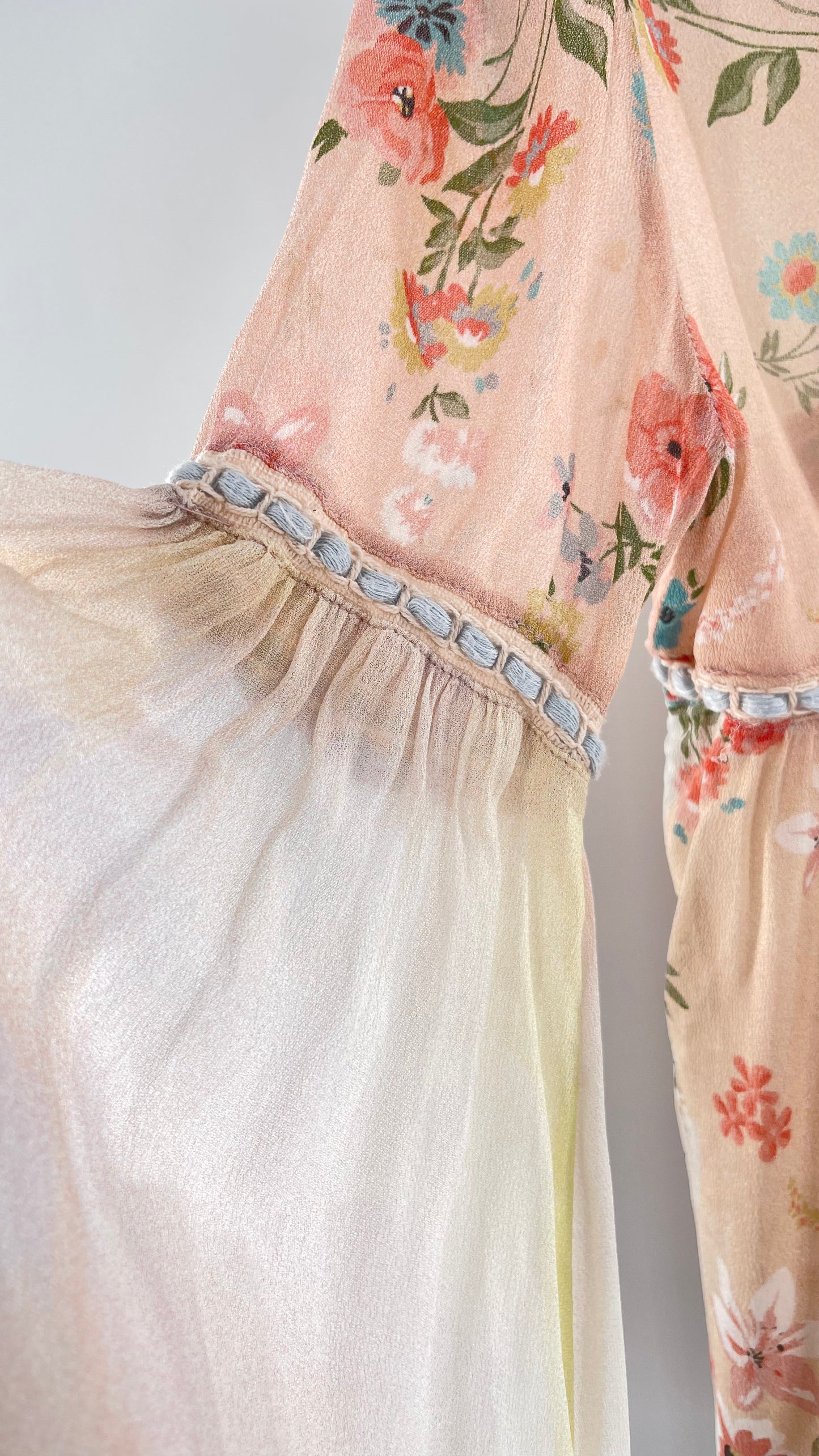 Bl^nk London Anthropologie Pastel Patchwork Blouse (Small)