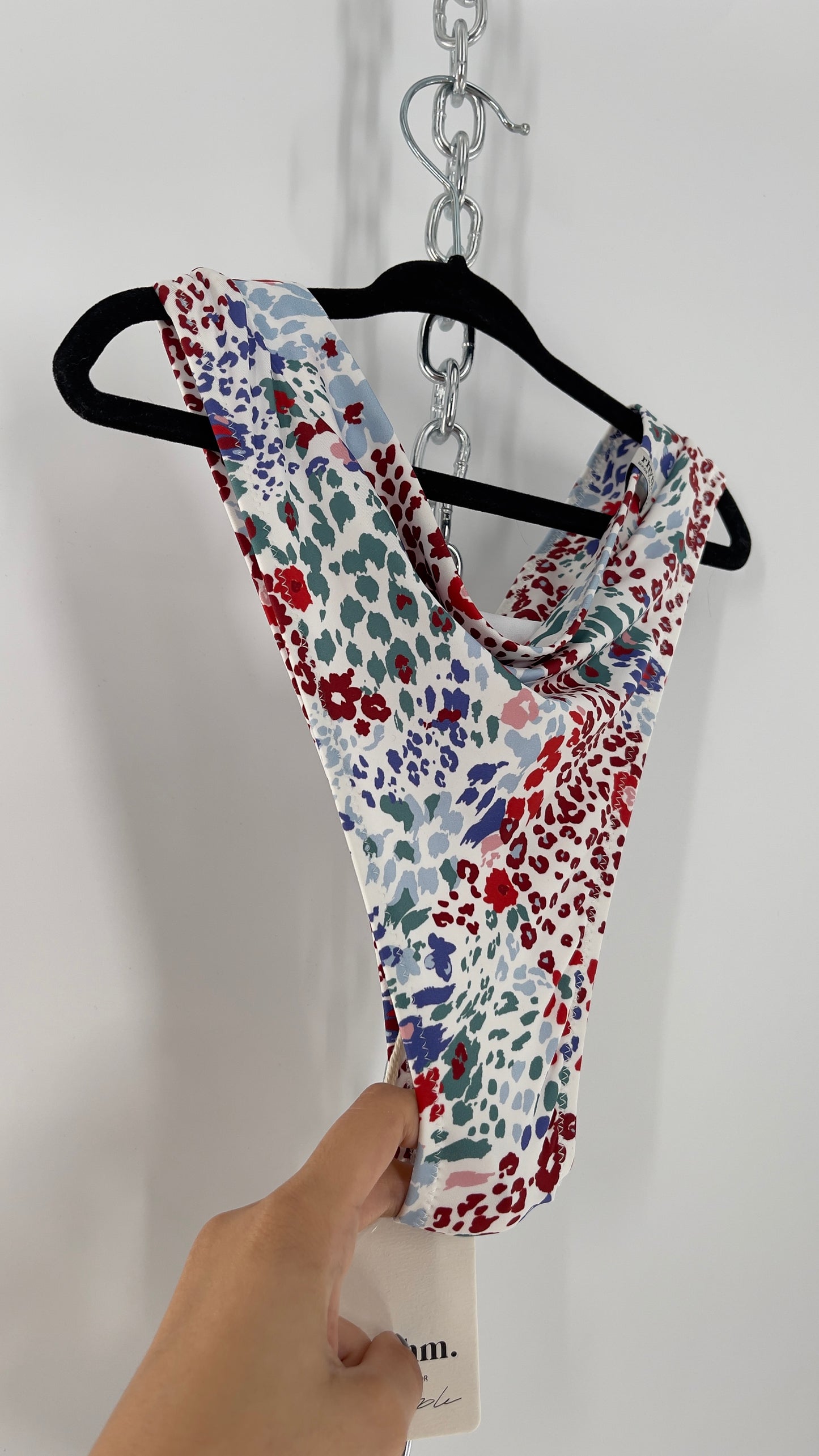 RHYTHM. White Mombasa Xanadu 82% Recycled Bikini Bottom (S)