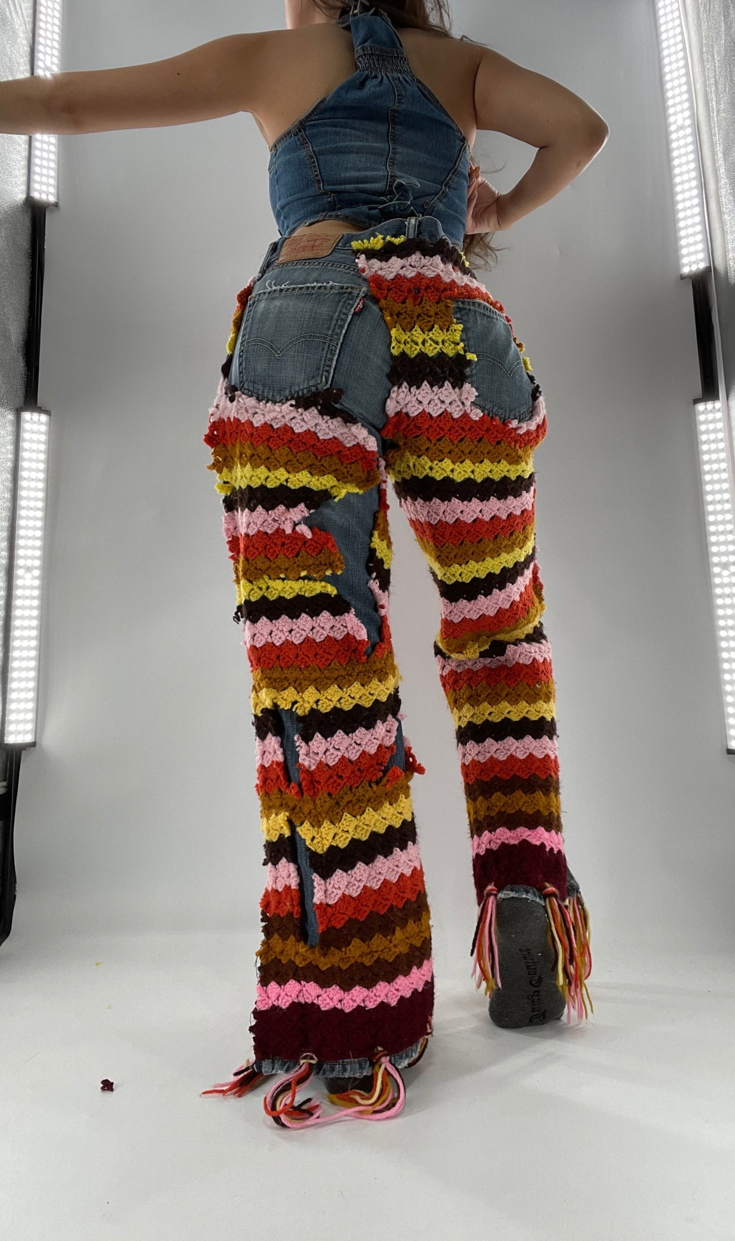 CUSTOM Handmade Raggedy Ann Crochet Levi’s