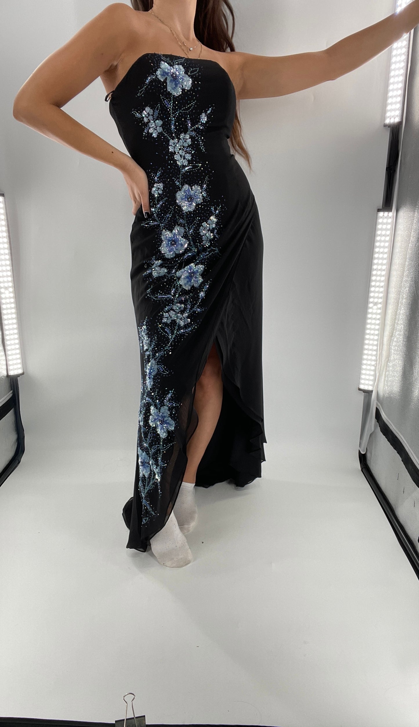 Vintage 1990s Marina Brester Beaded, Embroidered Floor Length (2)