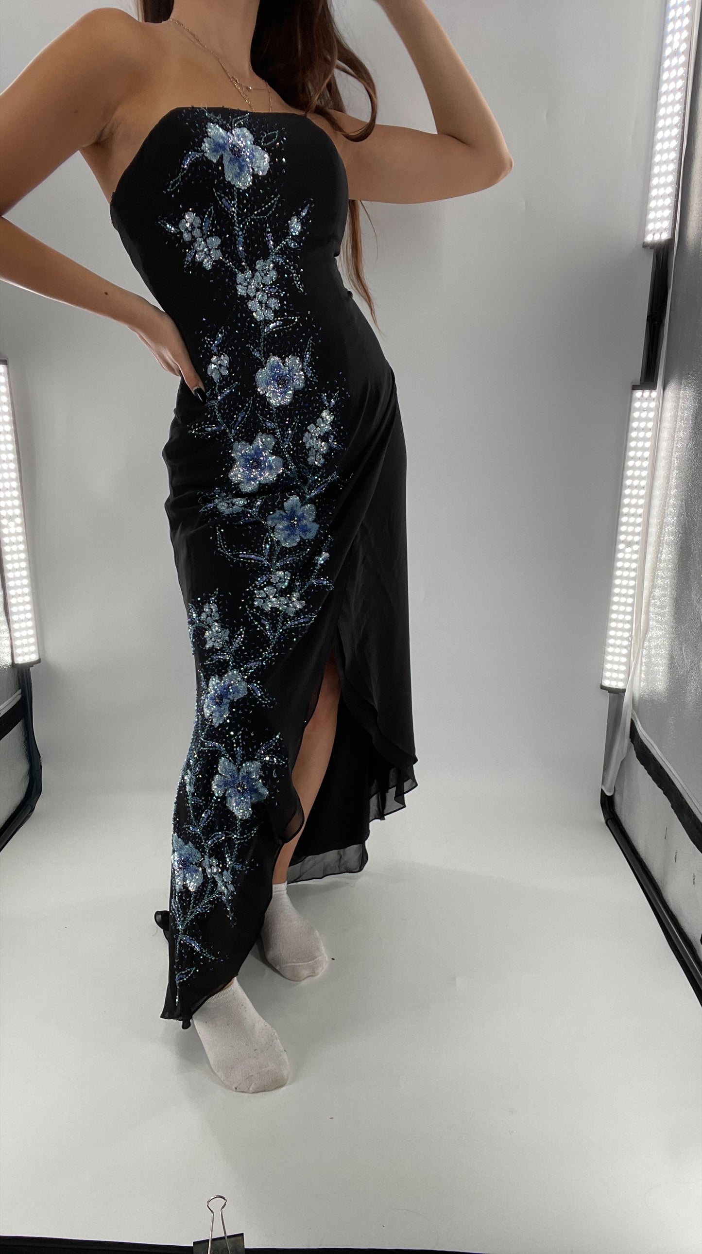Vintage 1990s Marina Brester Beaded, Embroidered Floor Length (2)