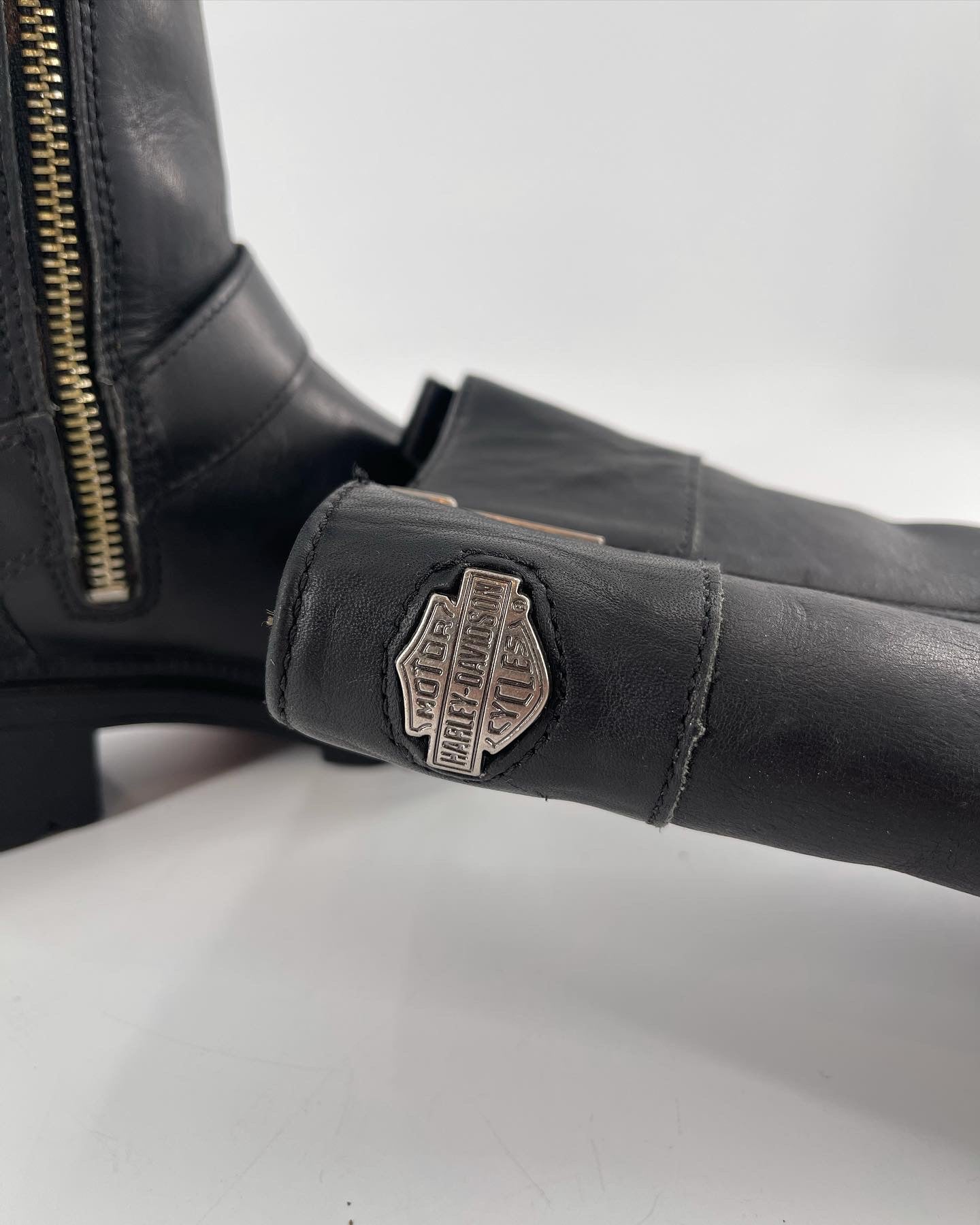 Vintage Harley Davidson Moto Boot (6.5)