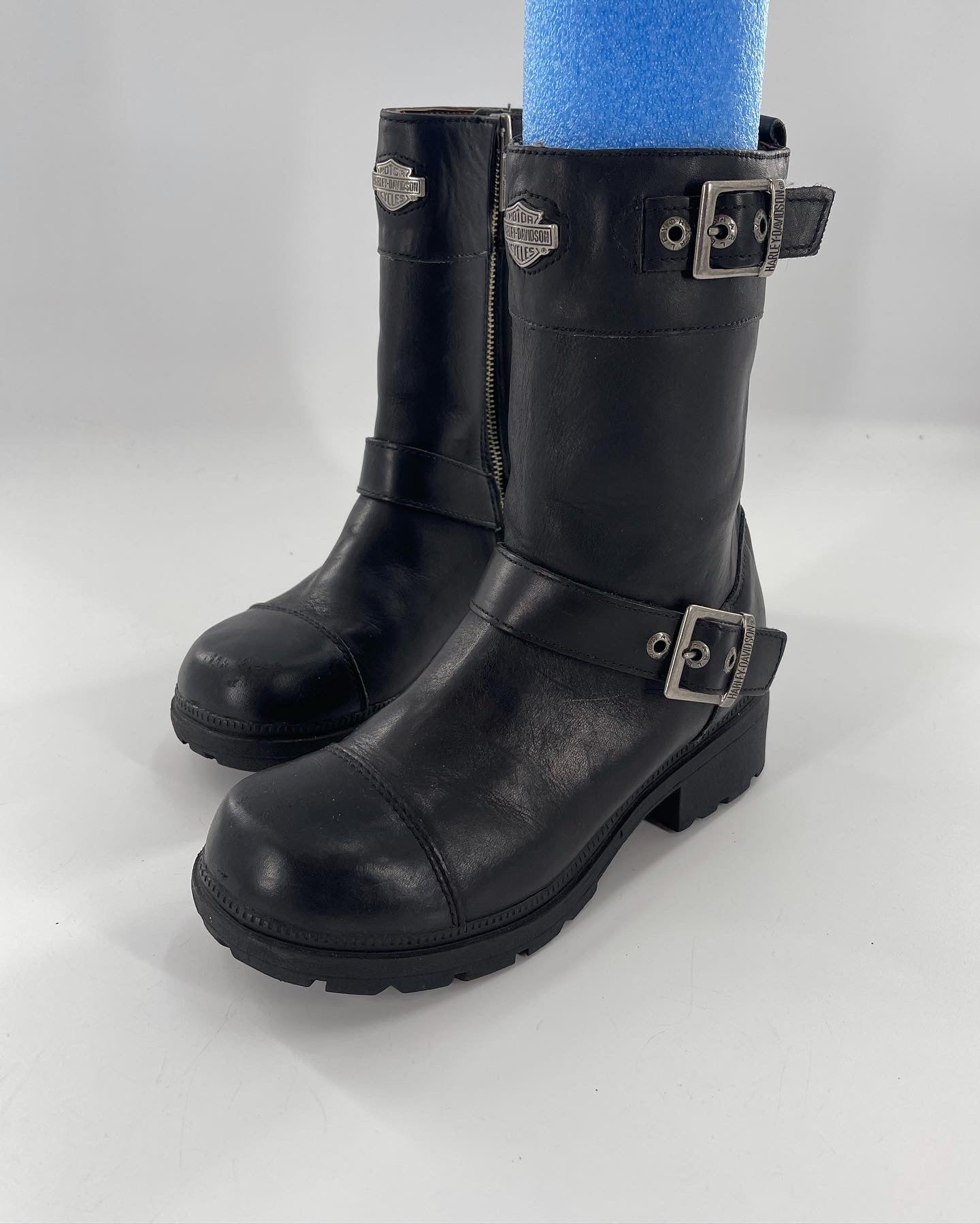 Vintage Harley Davidson Moto Boot (6.5)