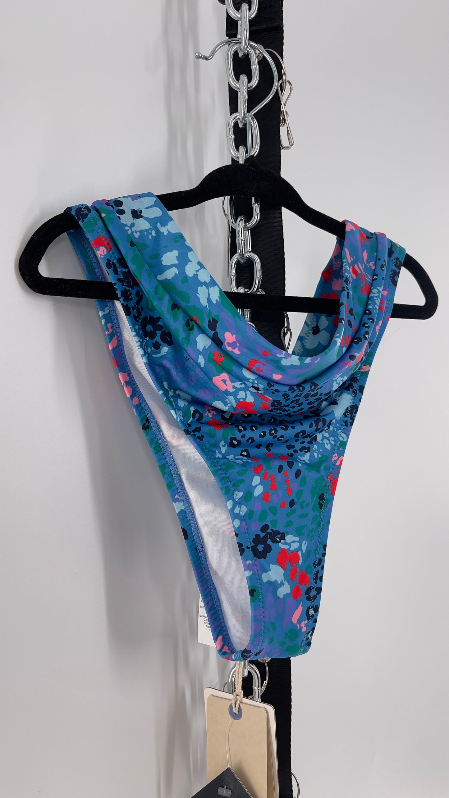 RHYTHM. Blue Mombasa Xanadu 82% Recycled Bikini Bottom (S)