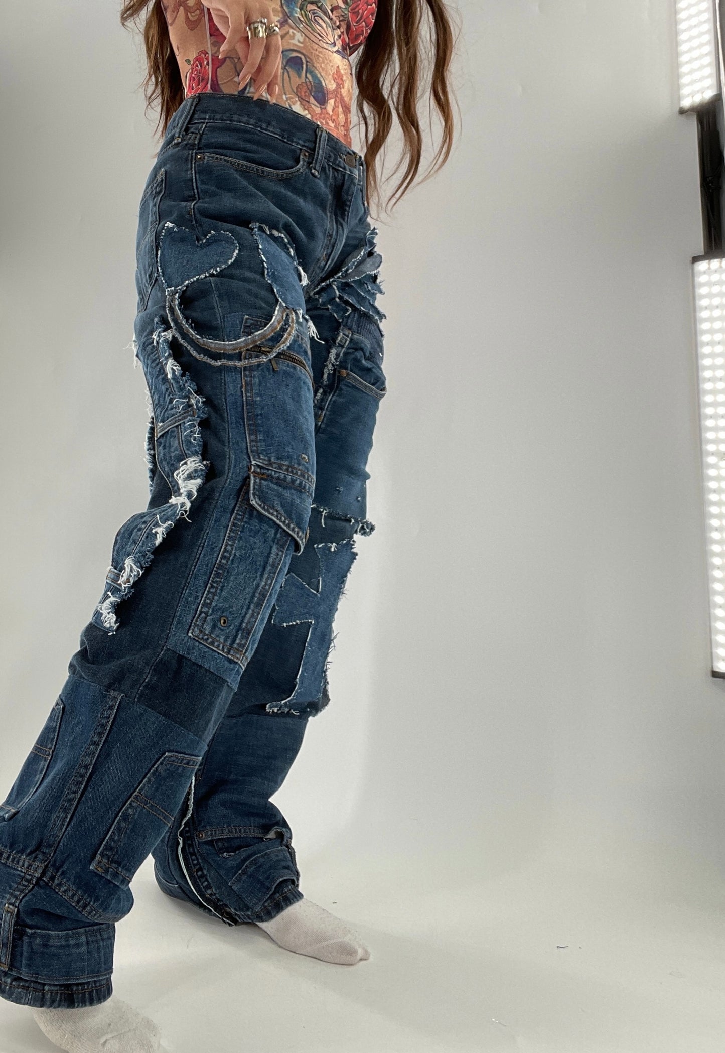 Custom - Handmade Denim Patchwork Reworked (32x32)