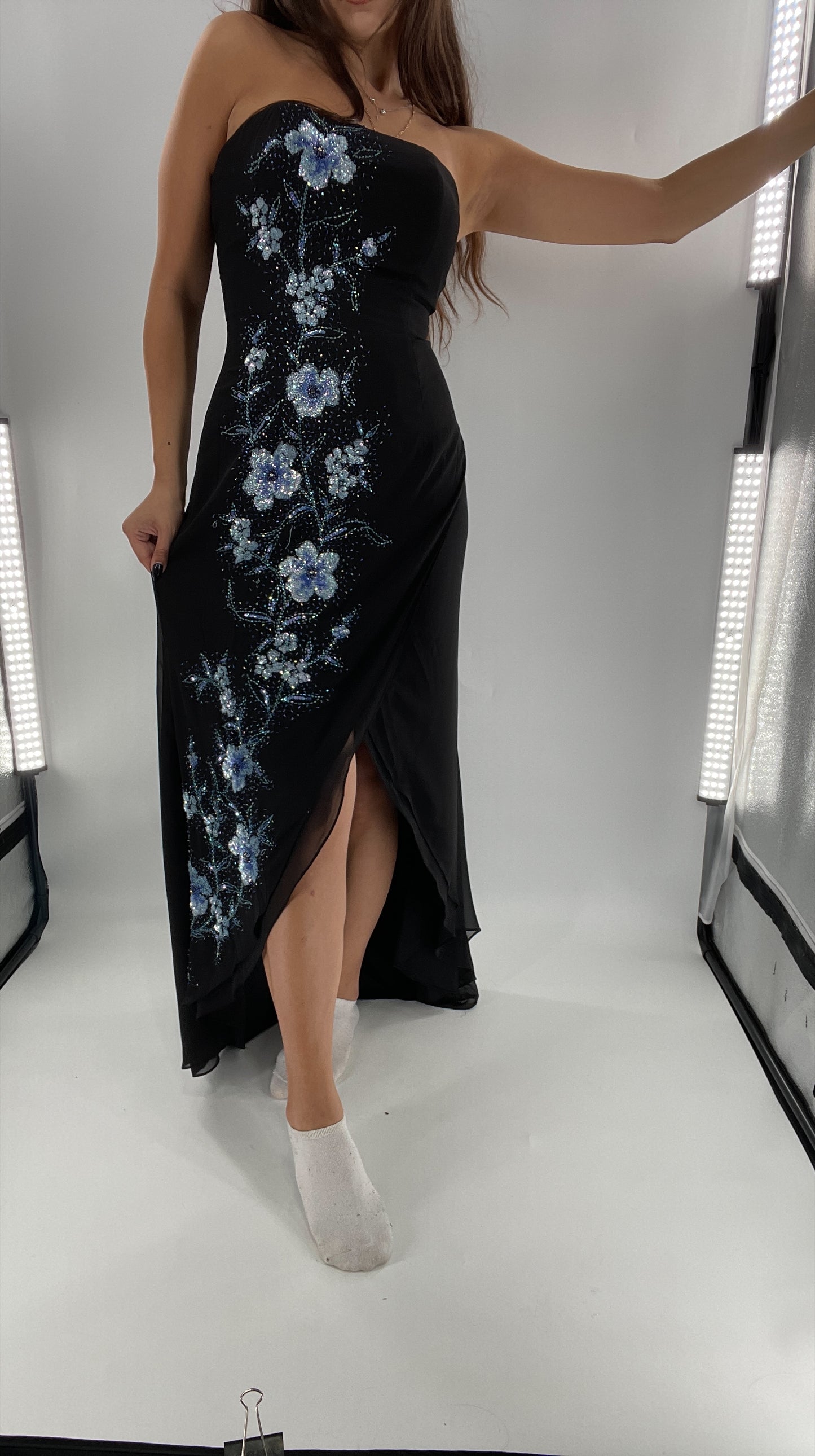Vintage 1990s Marina Brester Beaded, Embroidered Floor Length (2)