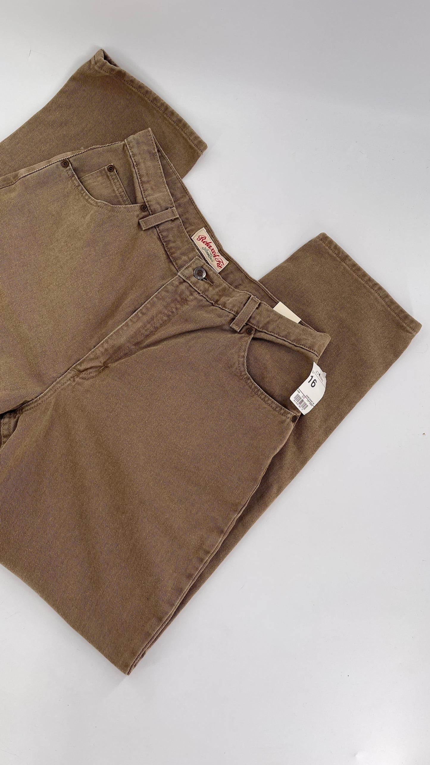 Saint Johns Bay Deadstock Vintage Jeans Brown (Size 16)