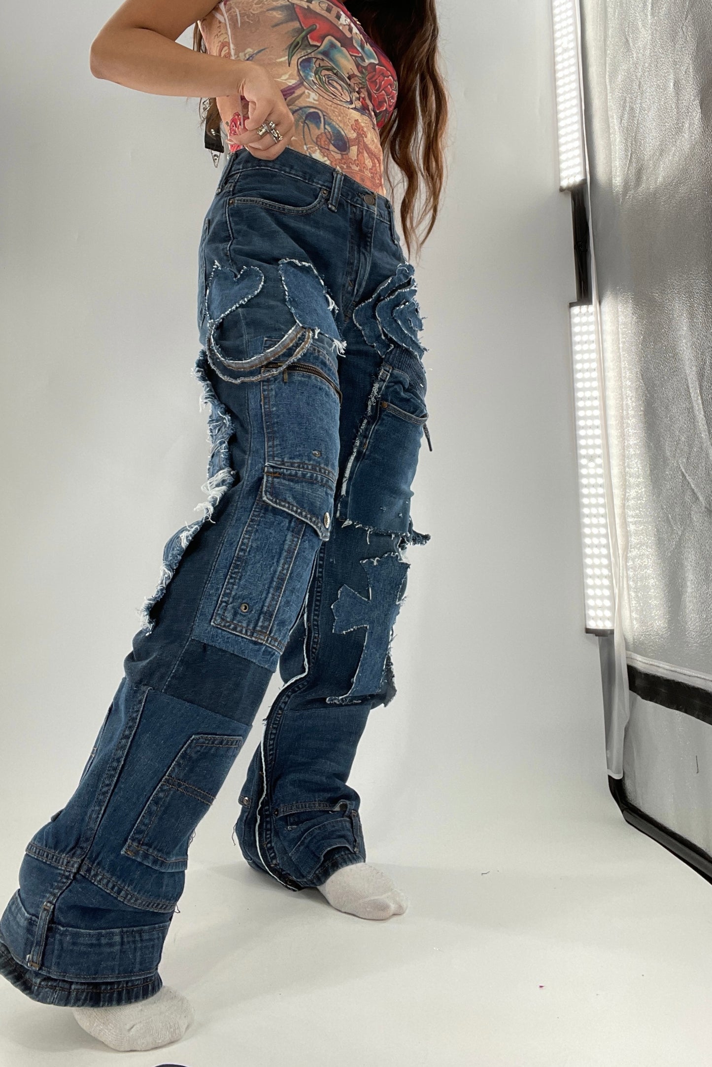 Custom - Handmade Denim Patchwork Reworked (32x32)
