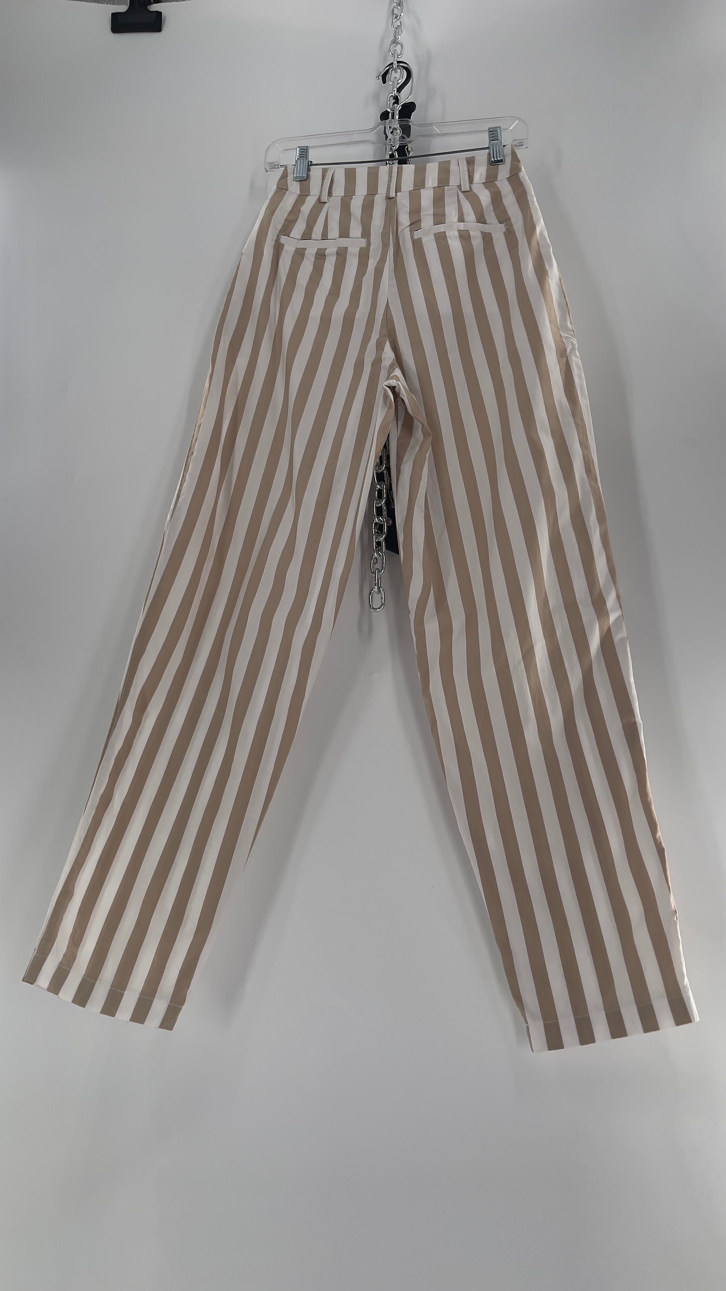 Urban Outfitters Tan/White Striped Trouser (0)