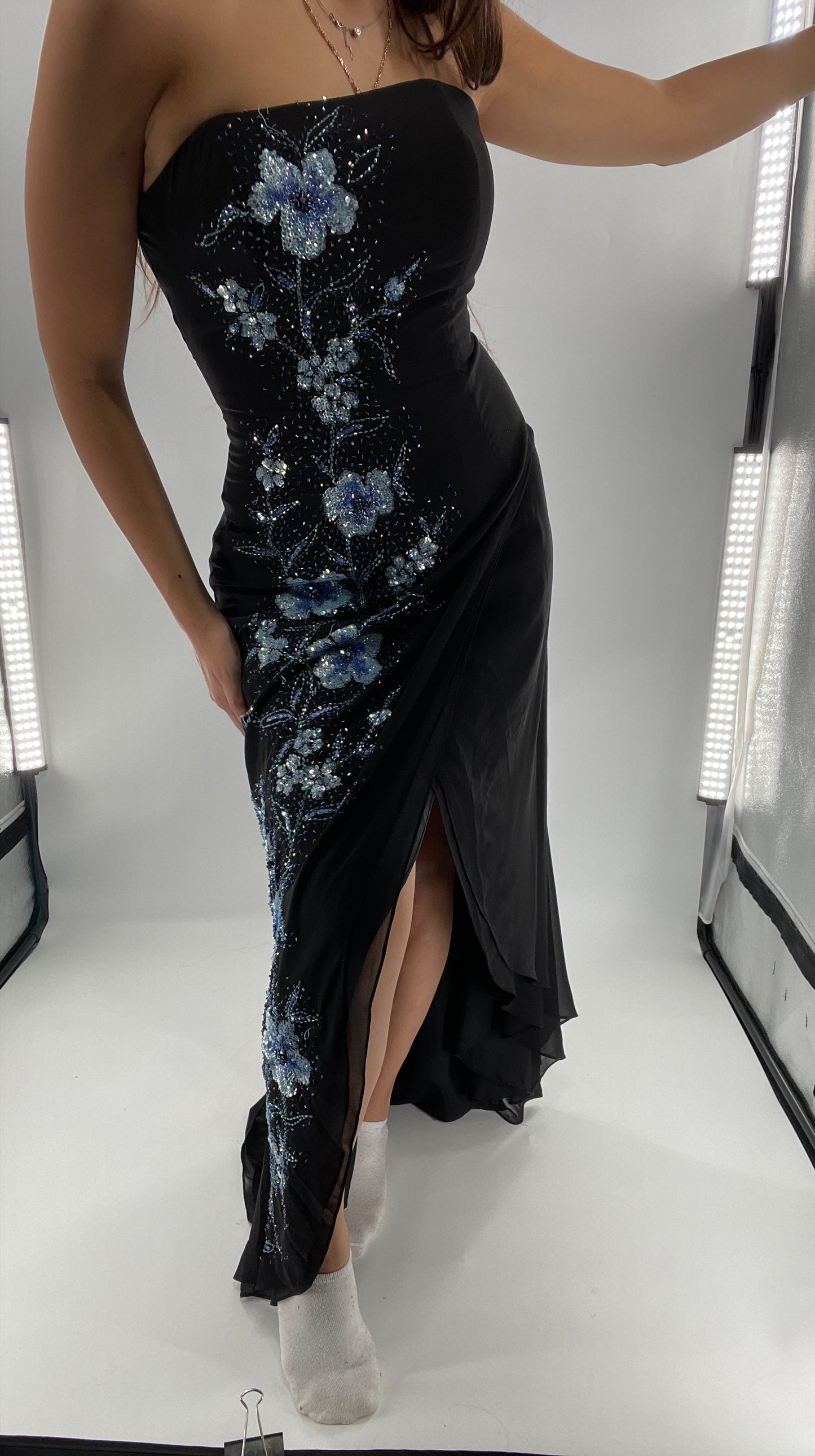 Vintage 1990s Marina Brester Beaded, Embroidered Floor Length (2)