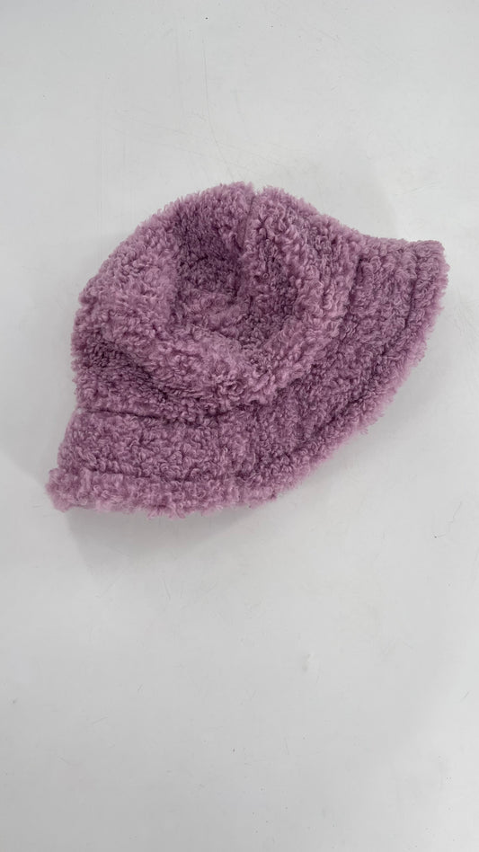 Urban Outfitters Lilac Fuzzy Bucket Hat