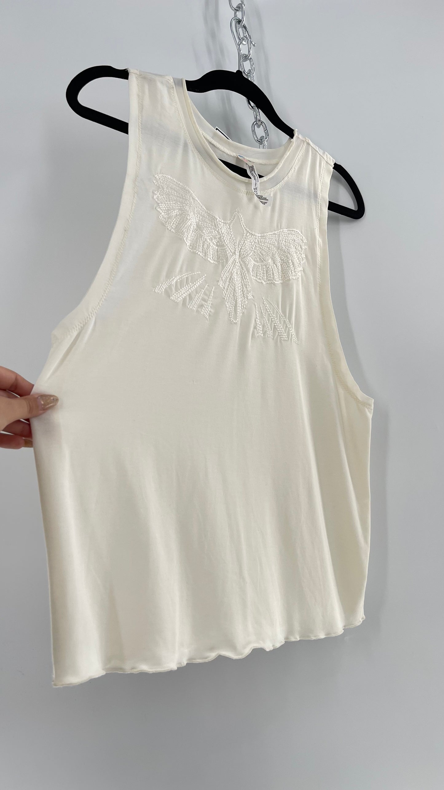 Free People Embroidered Pheonix Tank (Small)