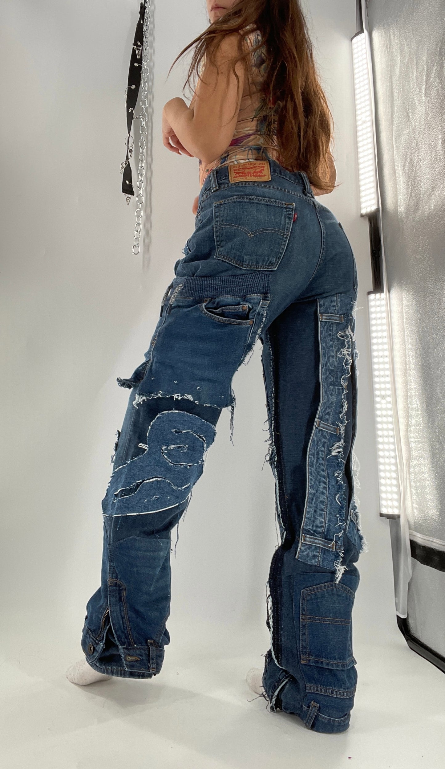 Custom - Handmade Denim Patchwork Reworked (32x32)