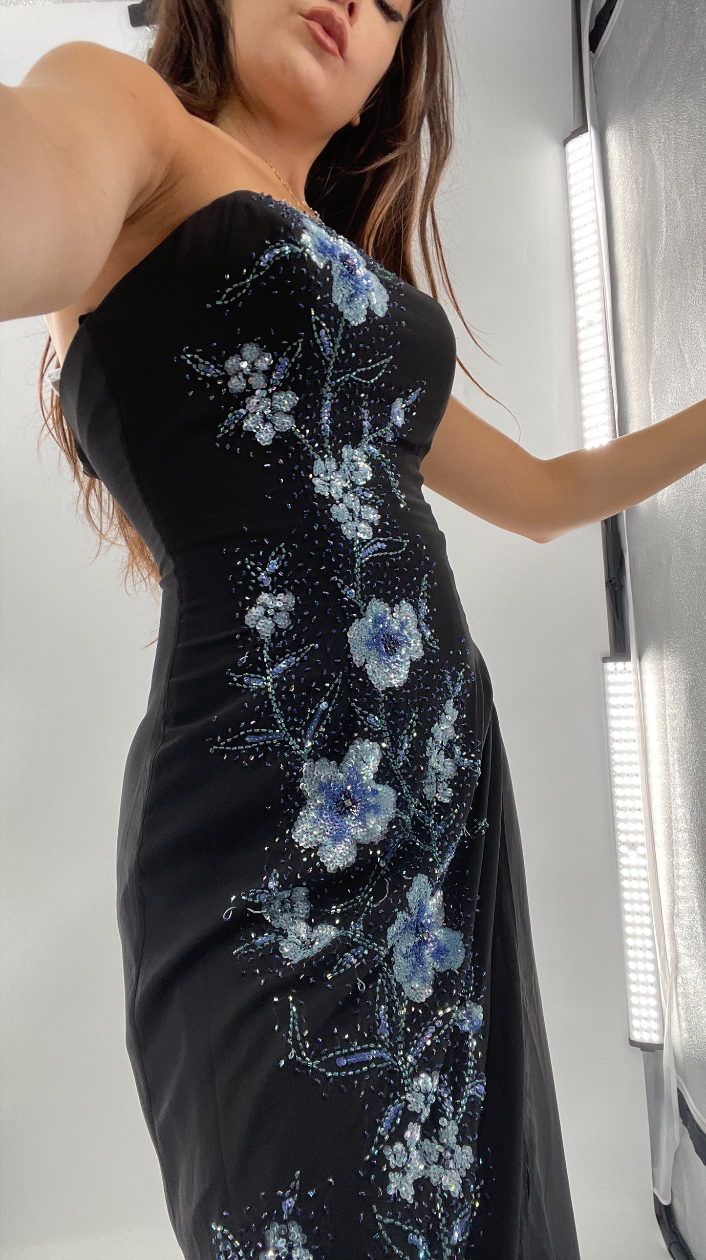 Vintage 1990s Marina Brester Beaded, Embroidered Floor Length (2)