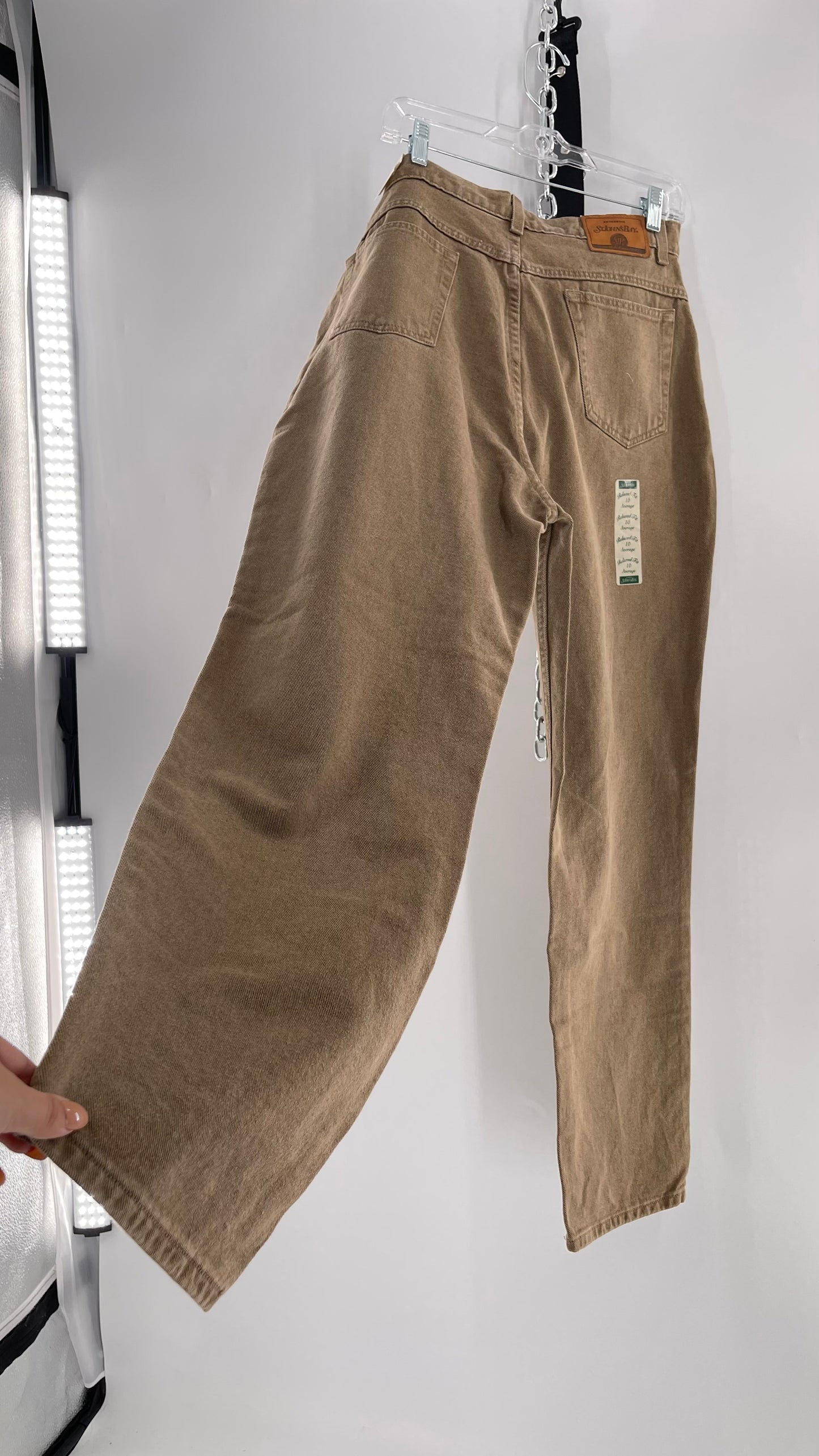 Saint Johns Bay Deadstock Vintage Jeans Brown (Size 16)